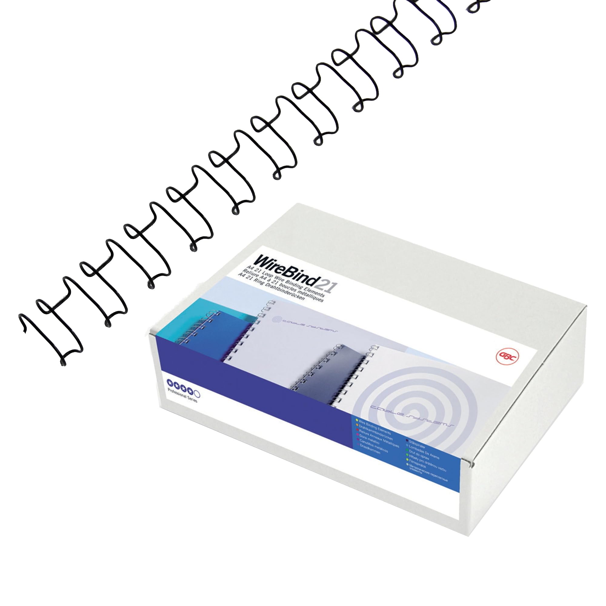 GBC MultiBind Binding Wires 12mm - 100 Sheet Capacity A4 Silver - Pack of 100 (IB161230) - Perfect for Office Documents, Presentations & School Projects