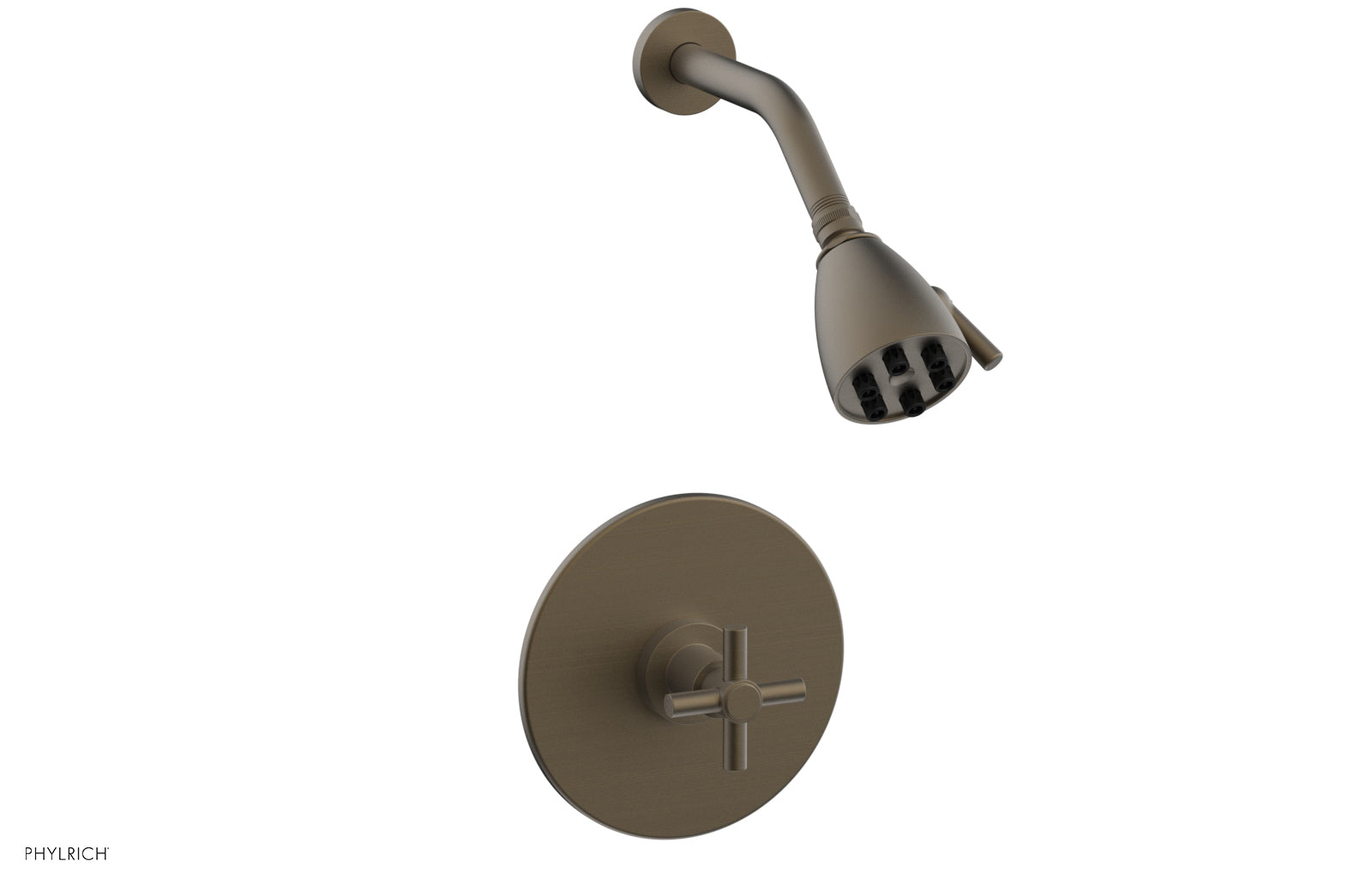 BASIC Pressure Balance Shower Set with Tubular Cross Handle DPB3134 - Perfect for Bathroom Renovation & Modern Home Upgrade