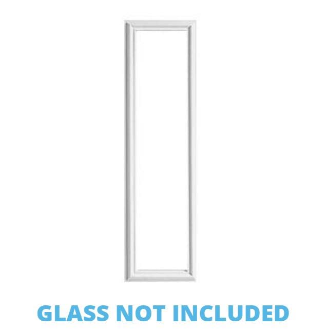 Replacement Entry Door Frame Kit - 1 Lite for 1'' Glass (8x36 Inches) - Yellow & White Options - Perfect for Home Renovation & DIY Projects
