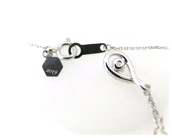4℃ Diamond PT850 Necklace for Women - 18K White Gold Pendant with Genuine Diamonds, Elegant Gift for Anniversary, Valentine's Day & Special Occasions