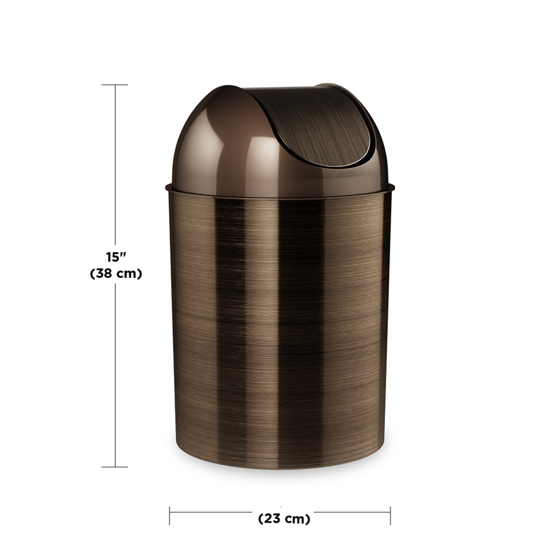 Stainless Steel Mezzo Trash Can - 13 Gallon/50L Kitchen & Office Waste Bin with Lid - Odor Control & Hands-Free Foot Pedal - Perfect for Home, Kitchen, Office & Bathroom Use