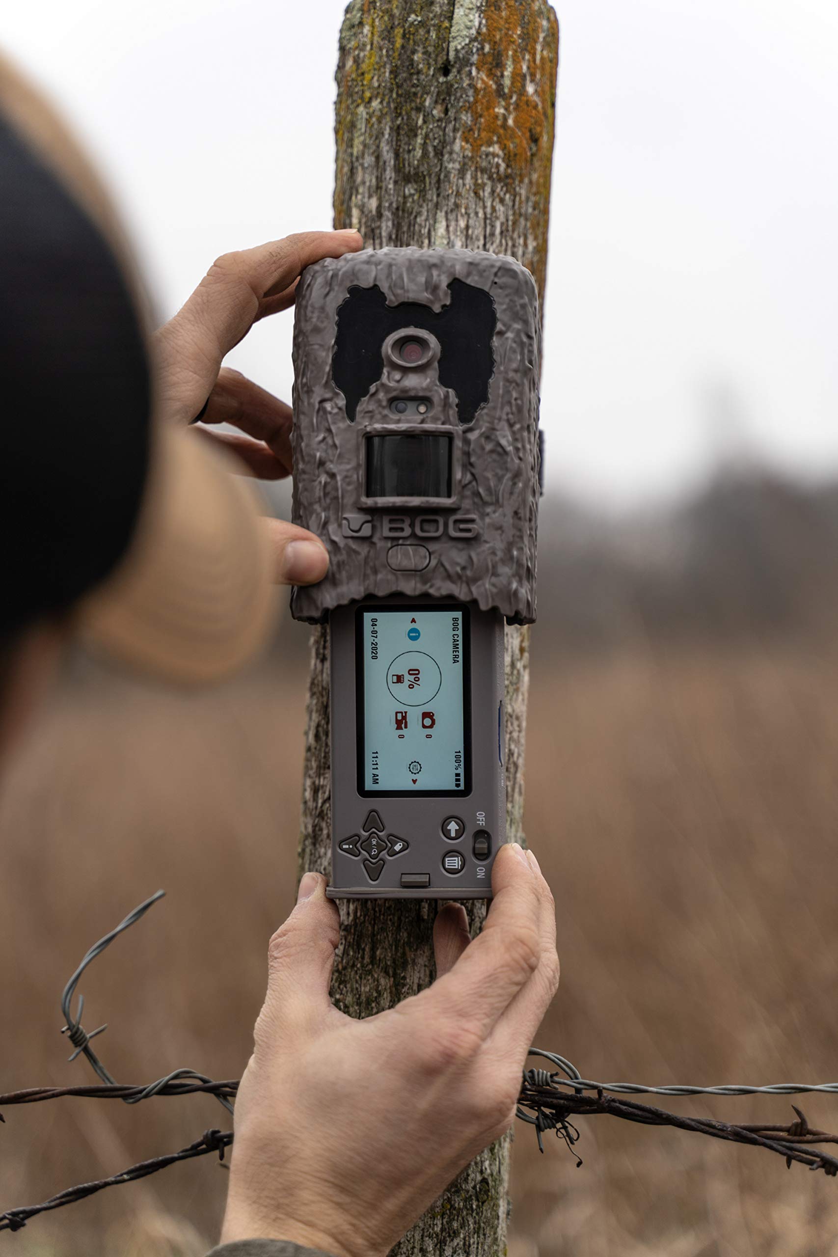 BOG Blood Moon Infrared 22MP & Clandestine Invisible Flash 18MP Trail Camera with Removable LCD Screen | Low Glow Night Vision, HD Video | Perfect for Hunting, Wildlife Monitoring, Home Security & Outdoor Surveillance