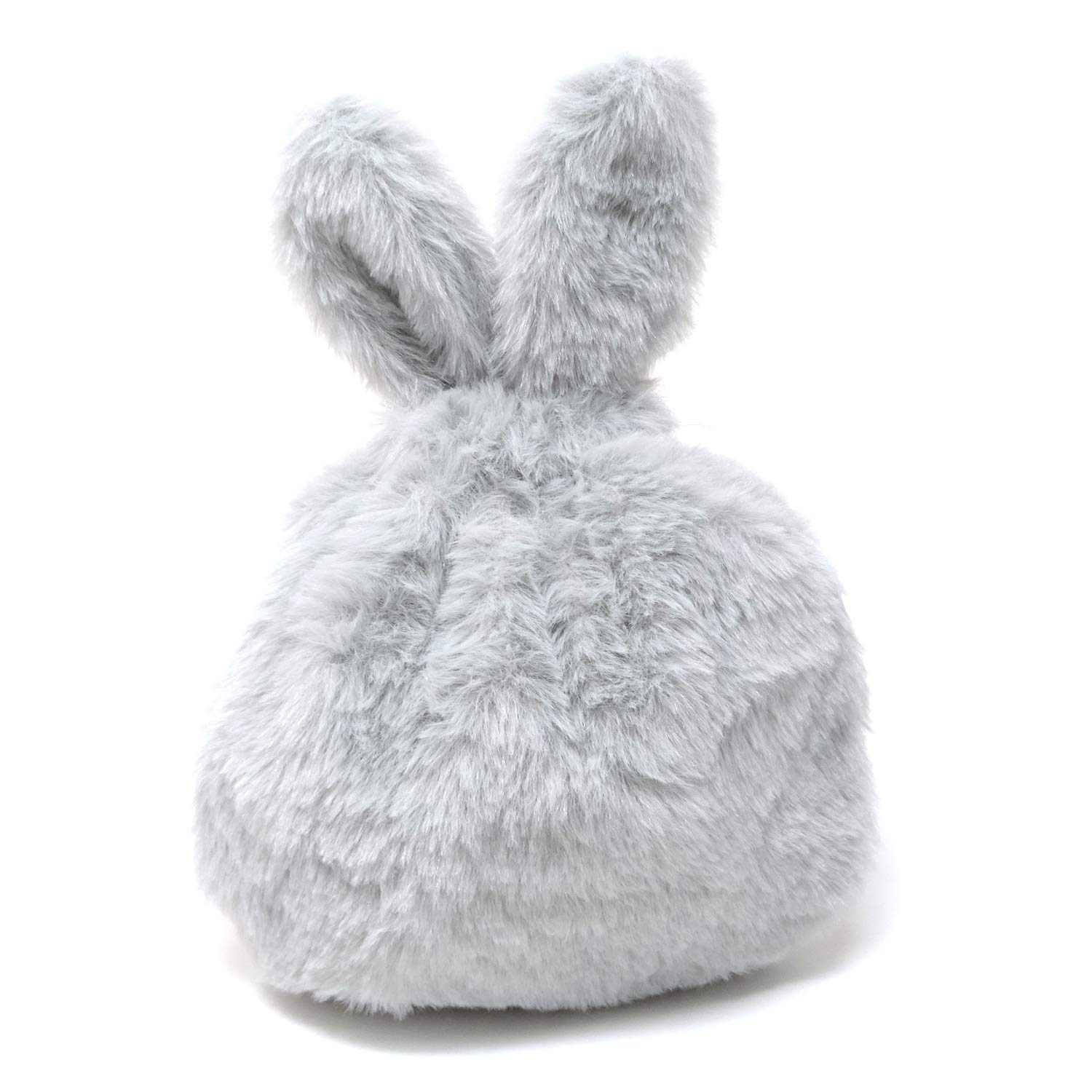 Honbay Cute Fluffy Drawstring Pouch - Rabbit Ears Makeup Bag, Jewelry Organizer & Gift Wrapping Pouch (Grey) - Perfect for Travel, Cosmetics Storage & Party Favors