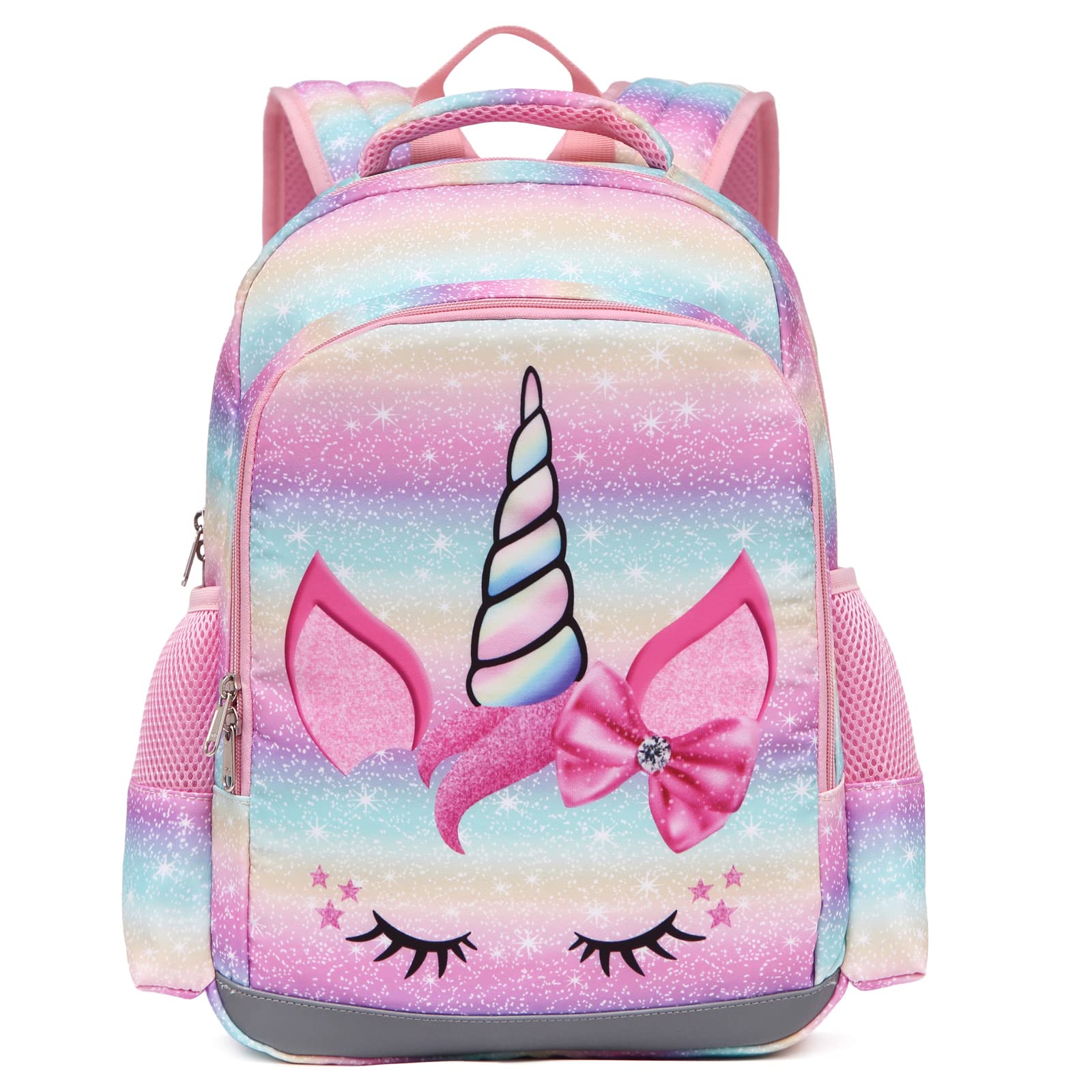Octsky Unicorn Backpack for Girls - Cute Kids Backpack for Preschool & Kindergarten, Lightweight Toddler Bookbag with Adjustable Chest Strap - Perfect for School, Travel, and Daily Adventures