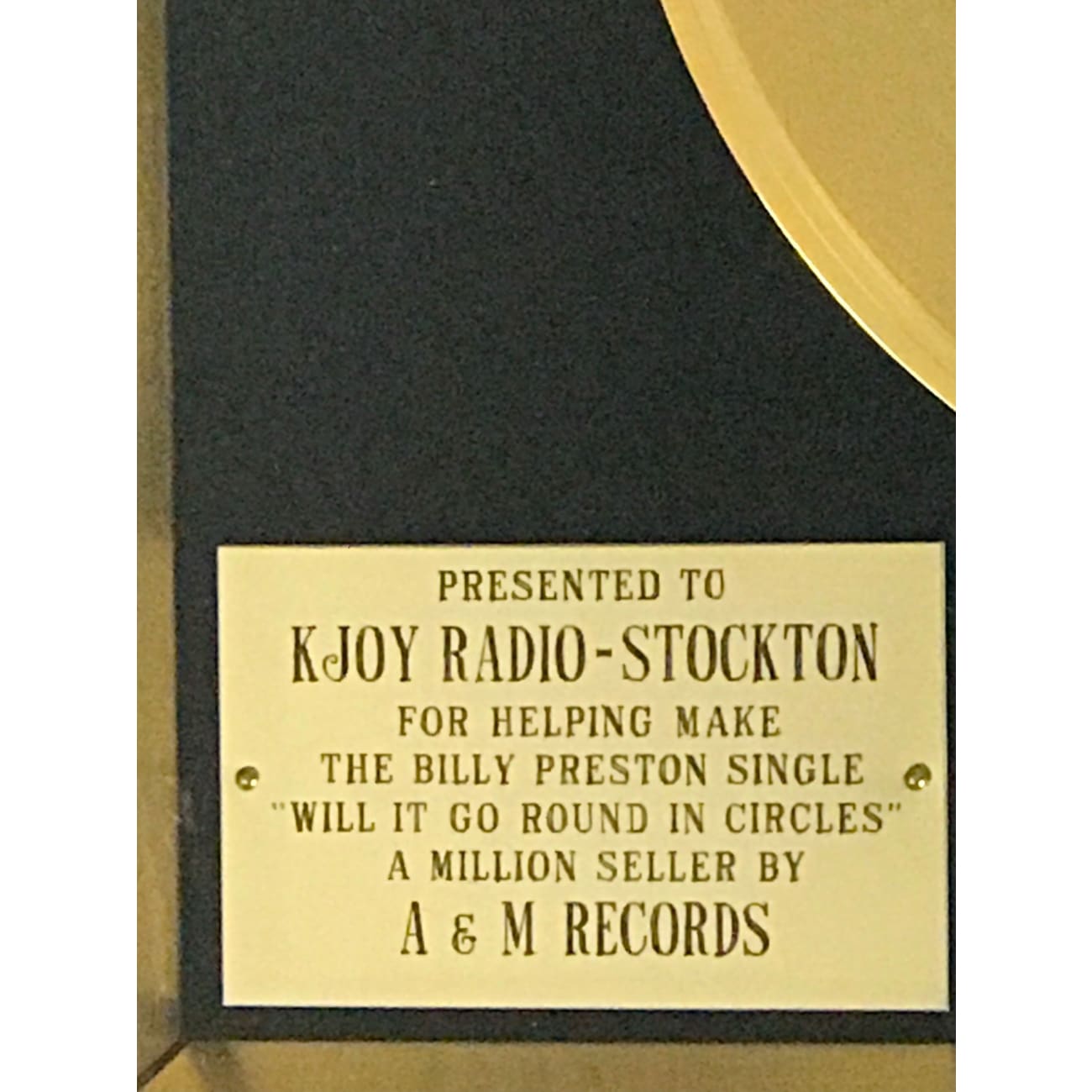 Billy Preston - Will It Go Round In Circles (1973) Limited Edition Award-Winning Rare Vinyl Record - Perfect for Collectors & Music Enthusiasts