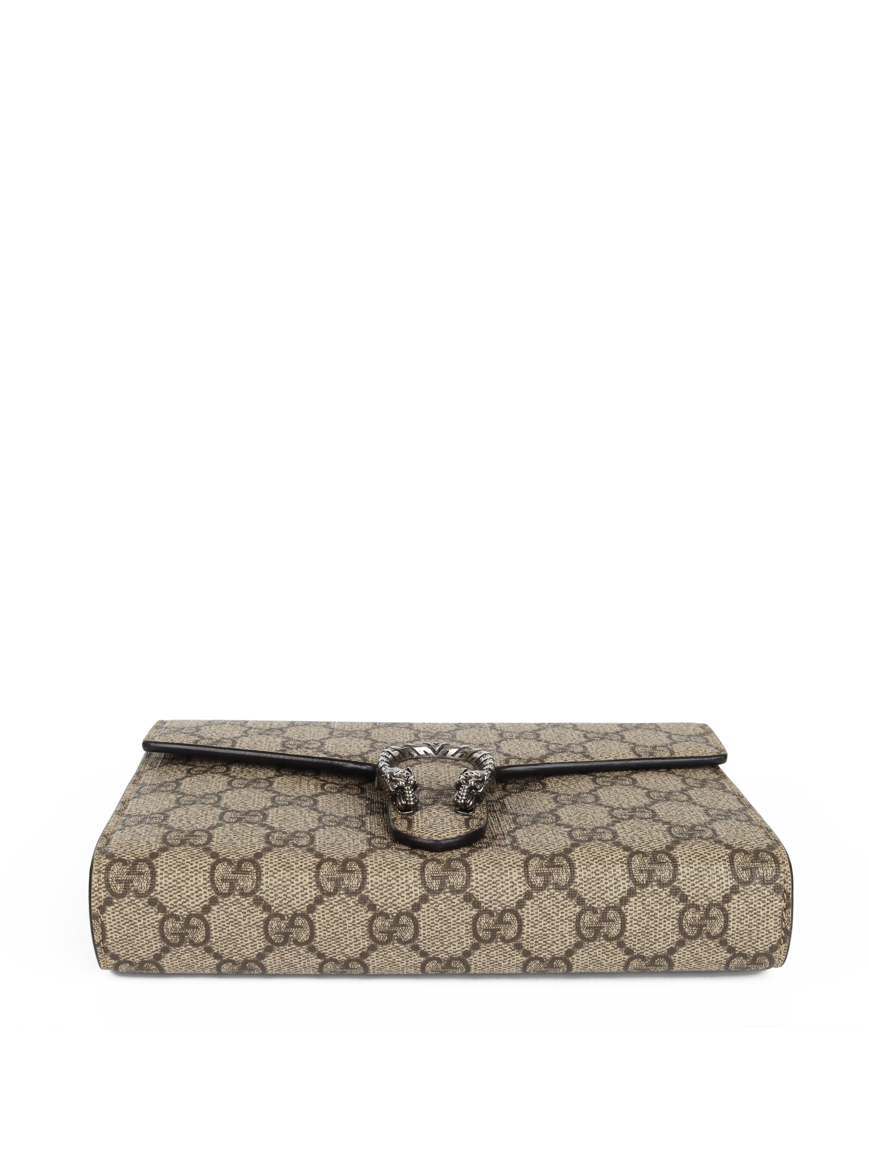 Gucci Dionysus GG Supreme Chain Wallet Bag for Women - Luxury Designer Crossbody Purse with Adjustable Strap - Perfect for Parties, Travel & Everyday Use