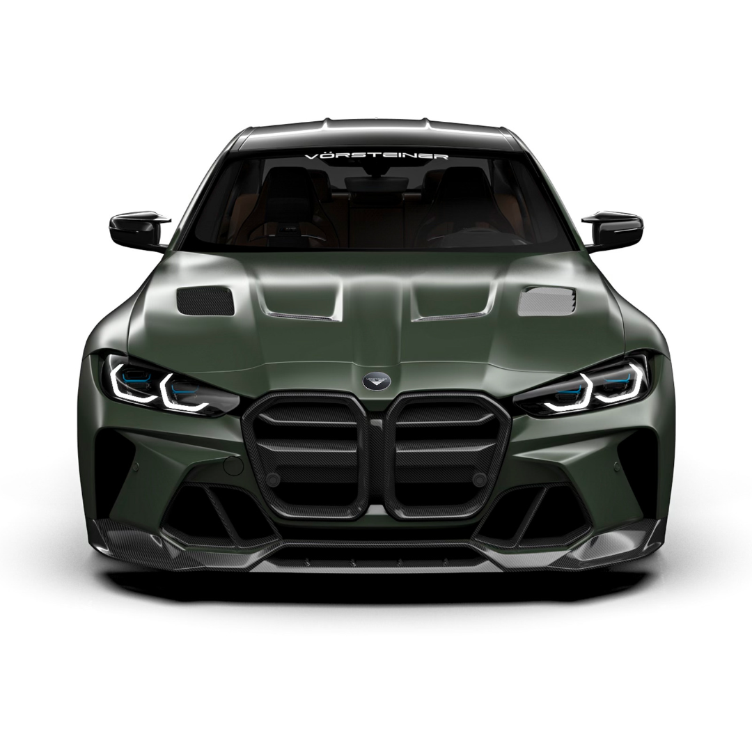 GTS V BMW G8X M3 M4 Carbon Fiber Hood - Lightweight Aero V-Style Bonnet for Performance & Racing | Track-Ready Upgrade for BMW M3/M4 G8X Models