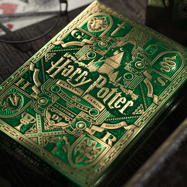 Harry Potter Slytherin House Themed Playing Cards - Official Wizarding World Collectible Deck for Magic Fans & Game Nights