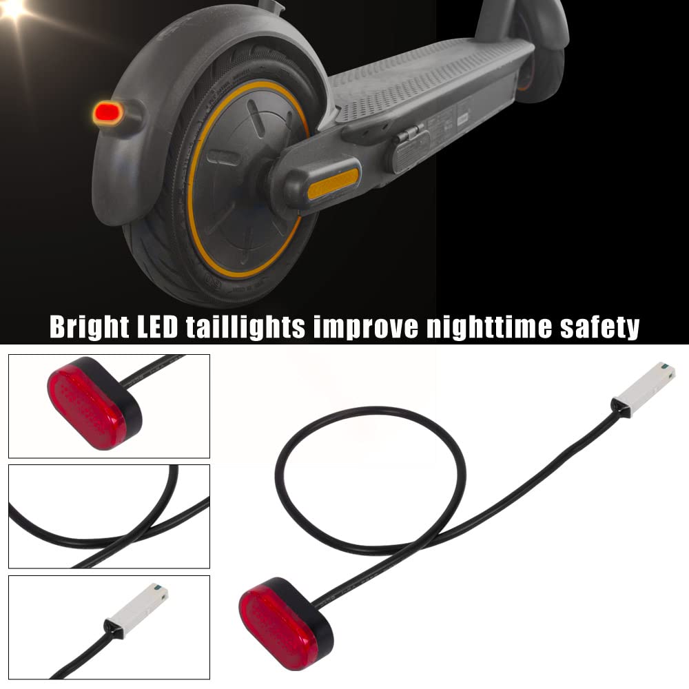 Ninebot Max G30/G30LP Electric Scooter Rear Fender with LED Taillight - Durable Replacement Mudguard Bracket Accessory for Commuting & Outdoor Riding