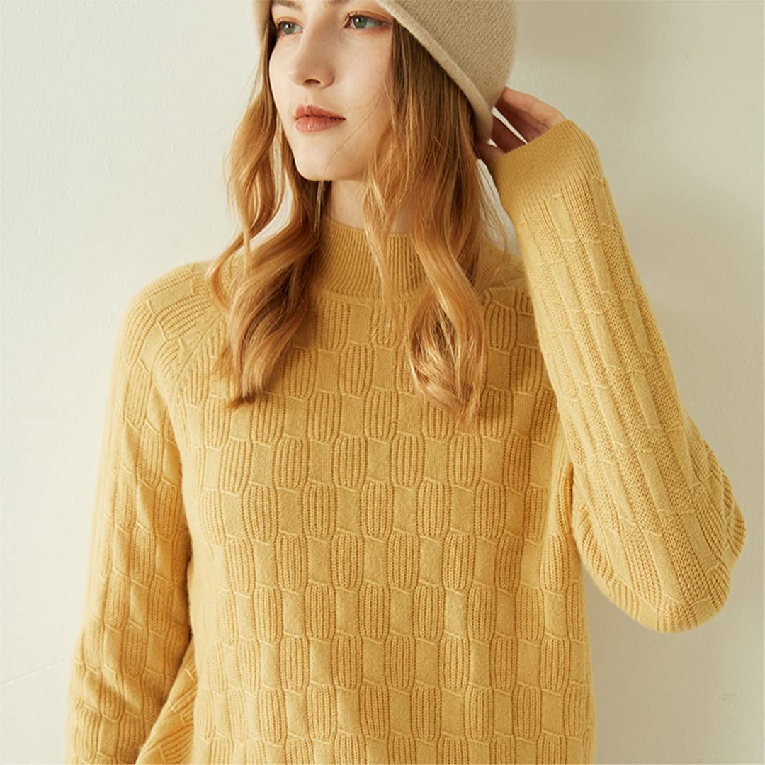 100% Cashmere Women's Sweater - Soft & Warm Winter Pullover Knit Jumper for Women - Cozy Vintage Style for Autumn & Winter Fashion
