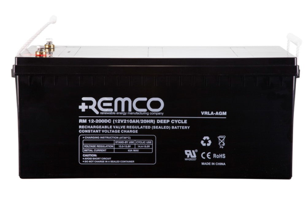 12V 200Ah Deep Cycle AGM Battery - Reliable Power for RVs, Boats, Solar Systems & Off-Grid Applications