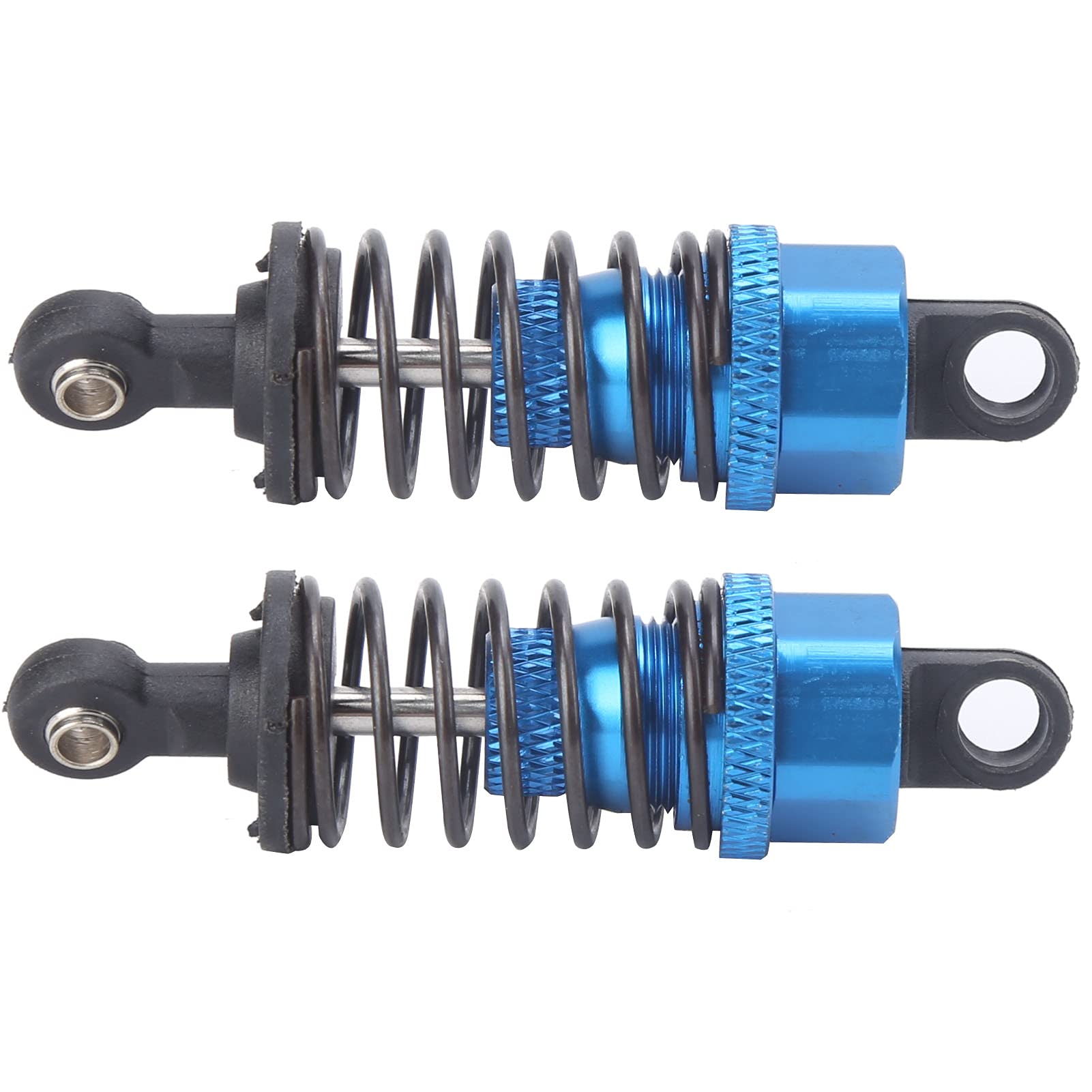 AMONIDA RC Car Shock Absorbers - Heavy Duty Metal Dampers with Blue Anodized Finish for 1/10 1/8 Scale RC Trucks & Crawlers - Smooth Off-Road Performance & Enhanced Suspension Control