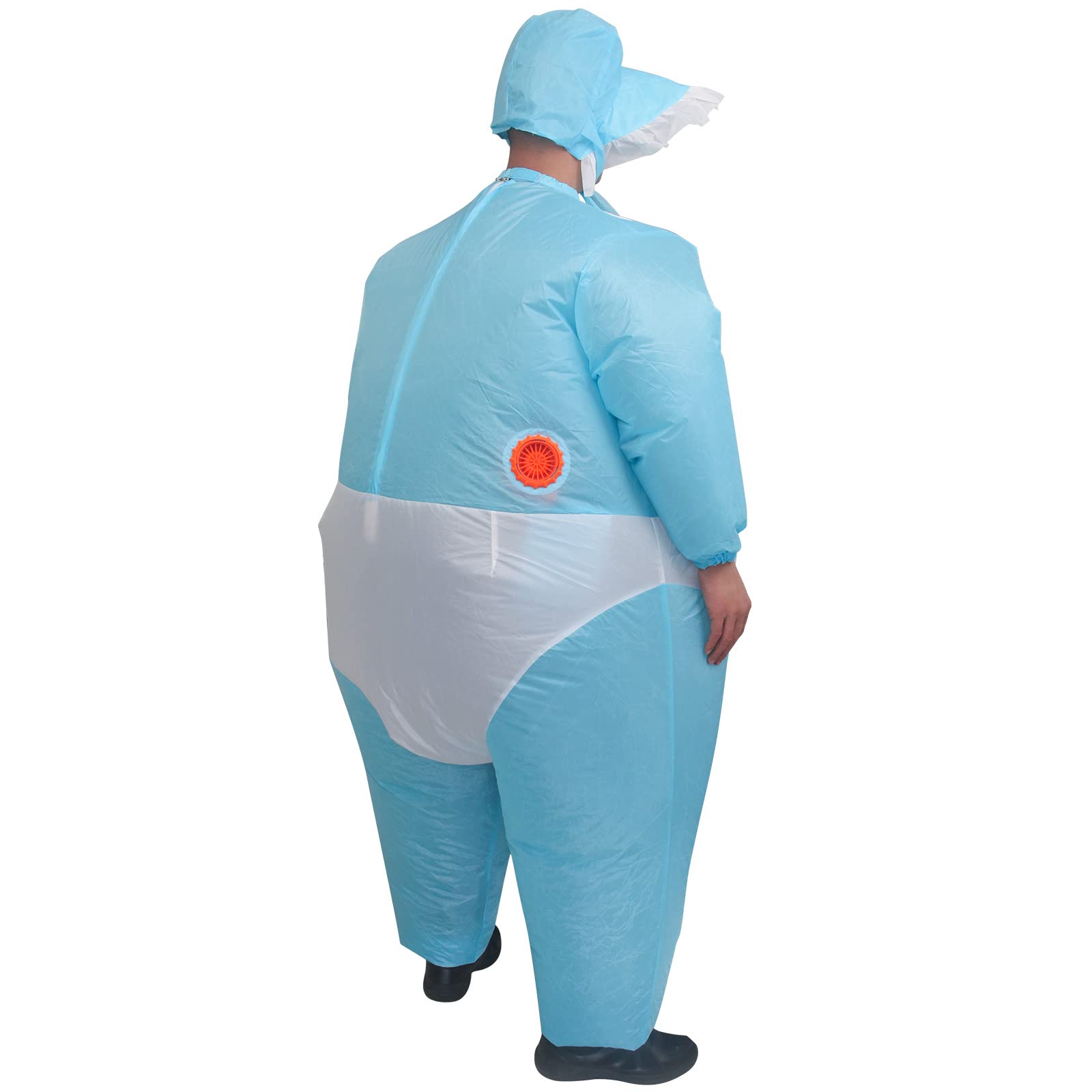 IRETG Inflatable Baby Costume for Adults - Funny Blow Up Halloween Costume, Baby Shower & Gender Reveal Party Outfit - Perfect for Cosplay, Themed Parties & Prank Gifts