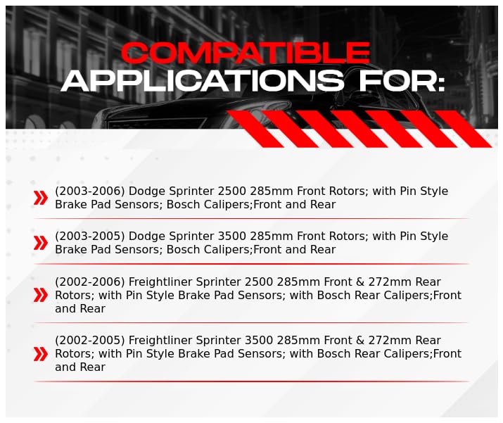 R1 Concepts Front & Rear Brake Kit with Semi-Metallic Pads & Rotors - CEC.40326.03 | High-Performance Braking for Cars, Trucks & SUVs | Ideal for Daily Commuting & Highway Driving