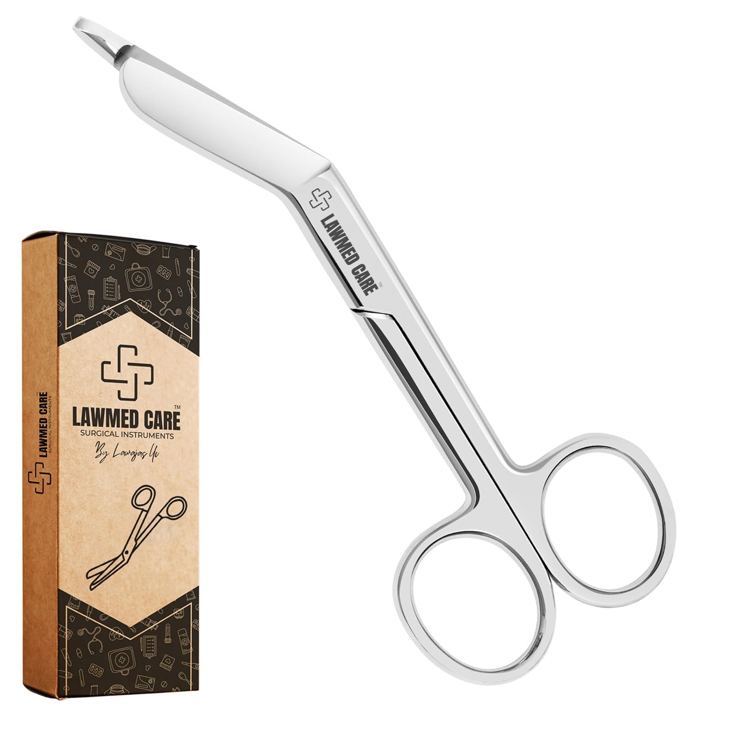 5.5 Inch Stainless Steel Medical Scissors - EMT Trauma Shears for Nurses, First Aid & Surgical Use | Durable Bandage Scissors for Emergency Kits, Nursing & Medical Procedures