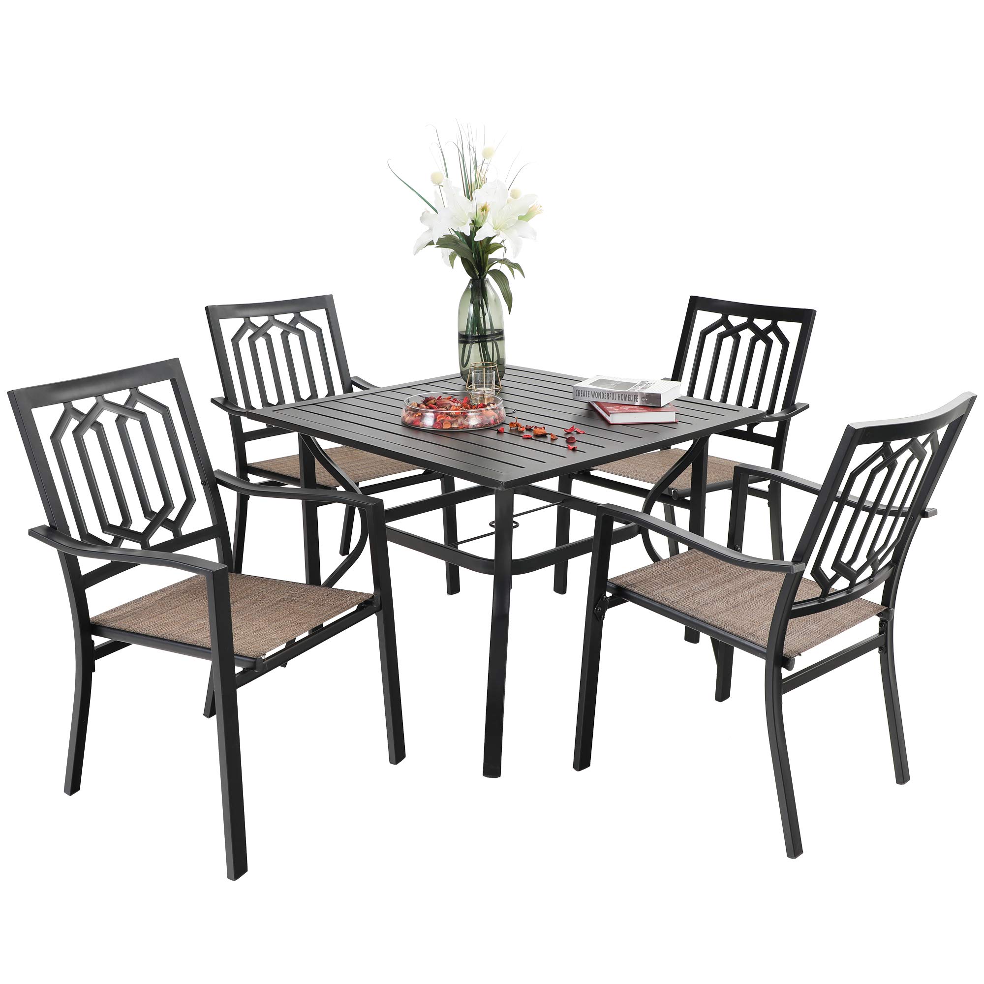 PHI VILLA 5-Piece Outdoor Dining Set for 4 - 37
