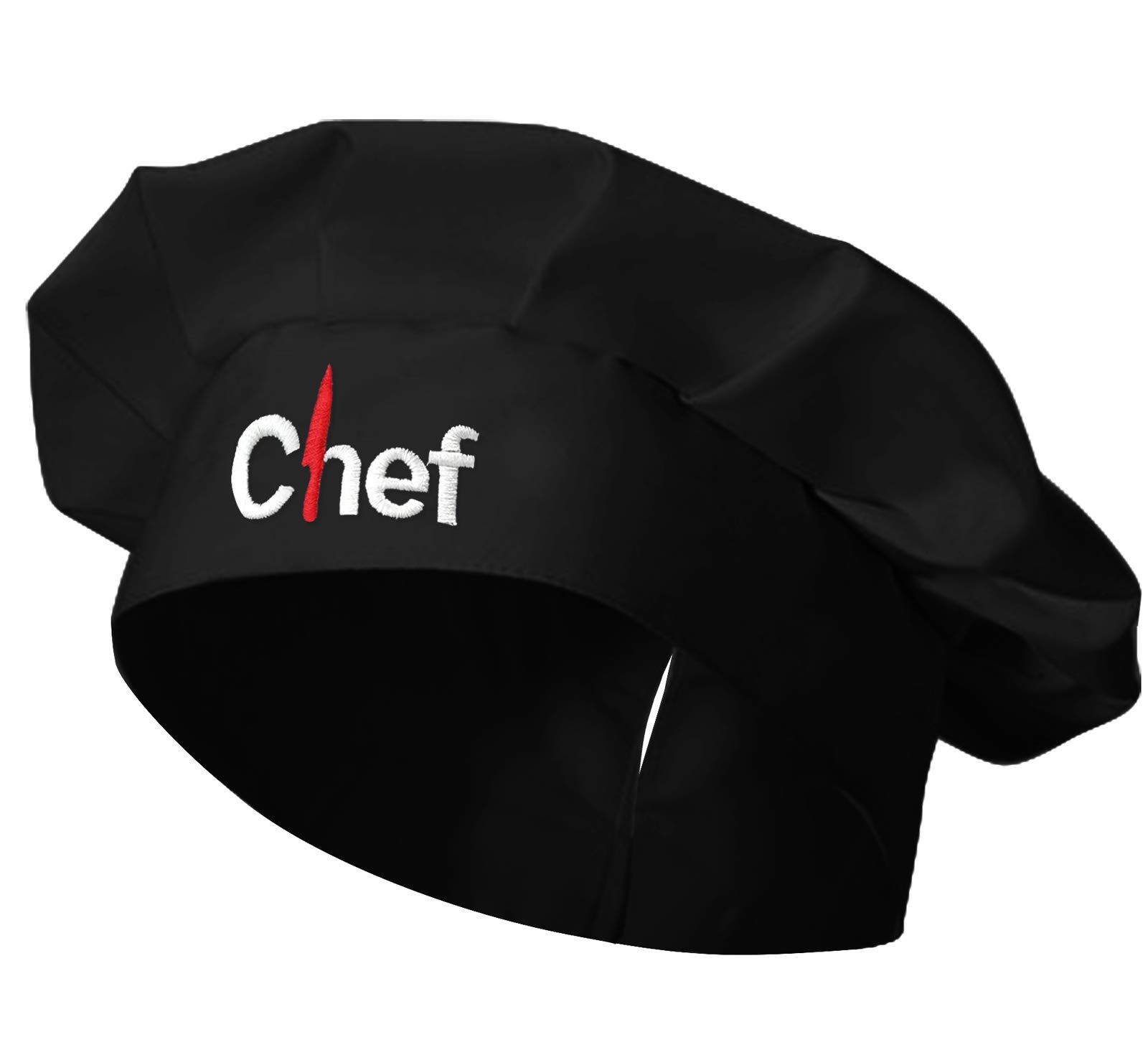 Professional Adjustable Velcro Chef Hat for Adults - Perfect for Cooking, Baking & Culinary Arts - Ideal for Chefs, Home Cooks & Kitchen Enthusiasts