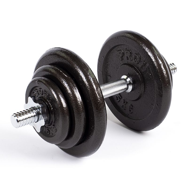 Profit 10kg/22lb DK 4126 Cast Iron Dumbbell Set - Home Gym Equipment for Strength Training & Weightlifting