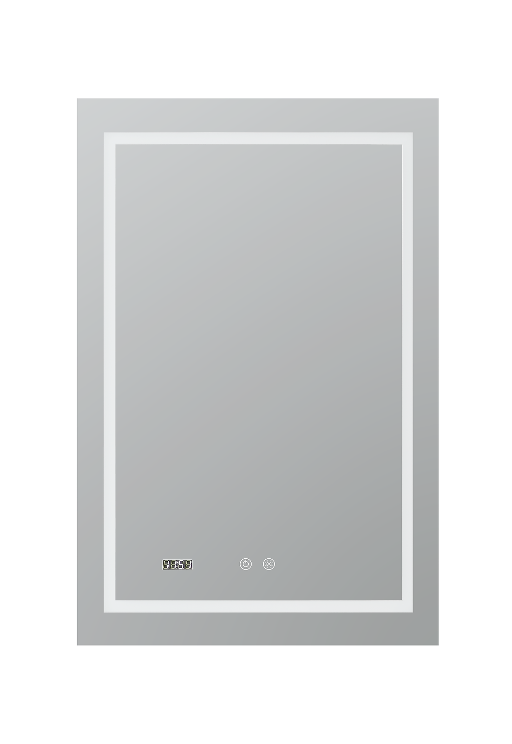 Aquadom Daytona 24x36 LED Lighted Bathroom Mirror - Modern Vanity Mirror with Adjustable Brightness for Makeup & Shaving - Perfect for Bathrooms, Bedrooms & Dressing Rooms