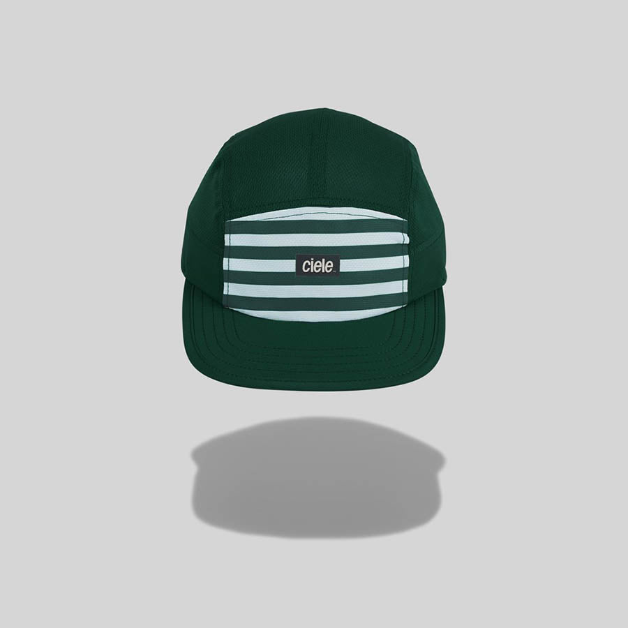 GOCap - Standard Stripes Baseball Cap - Adjustable Forest Green Hat for Men & Women - Outdoor Hiking, Running, Casual Wear