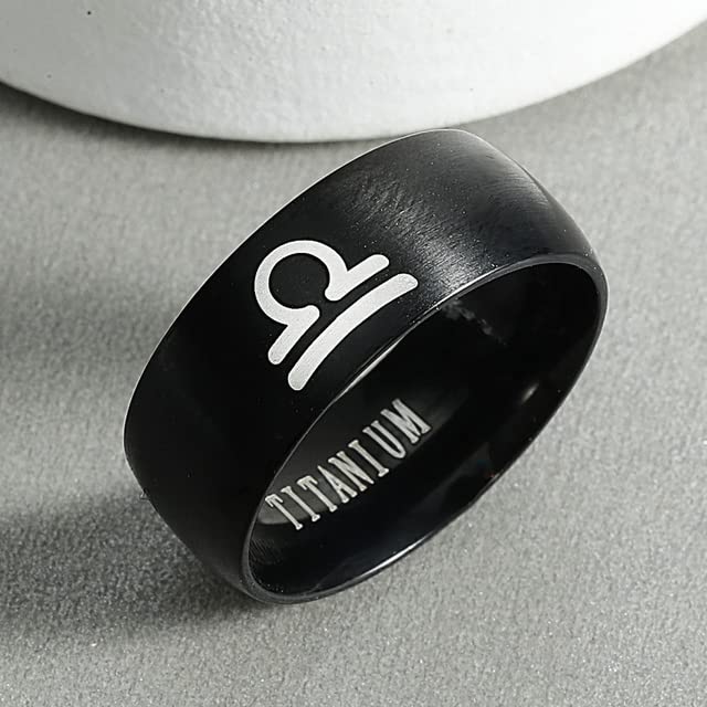 Liberty Flag Black Silver Ring for Men & Women - Patriotic Jewelry for Anime Fans & DariusXM Lovers - Perfect for Cosplay, Gifts & Everyday Wear