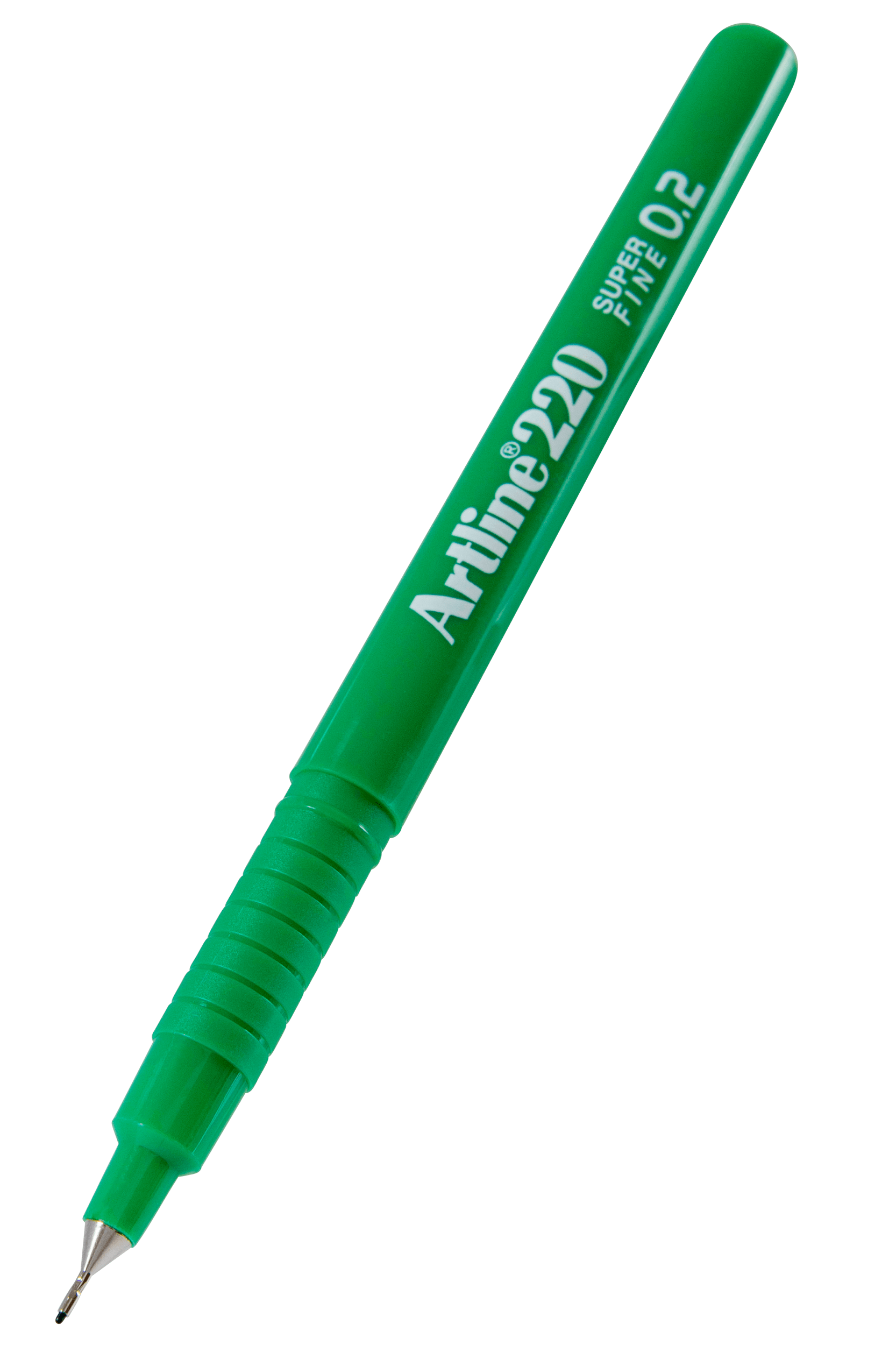 Artline 220 Fineliner Pen Set - 0.2mm Ultra Fine Tip Green Marker Pens (12 Pack) for Sketching, Note Taking & Bullet Journaling