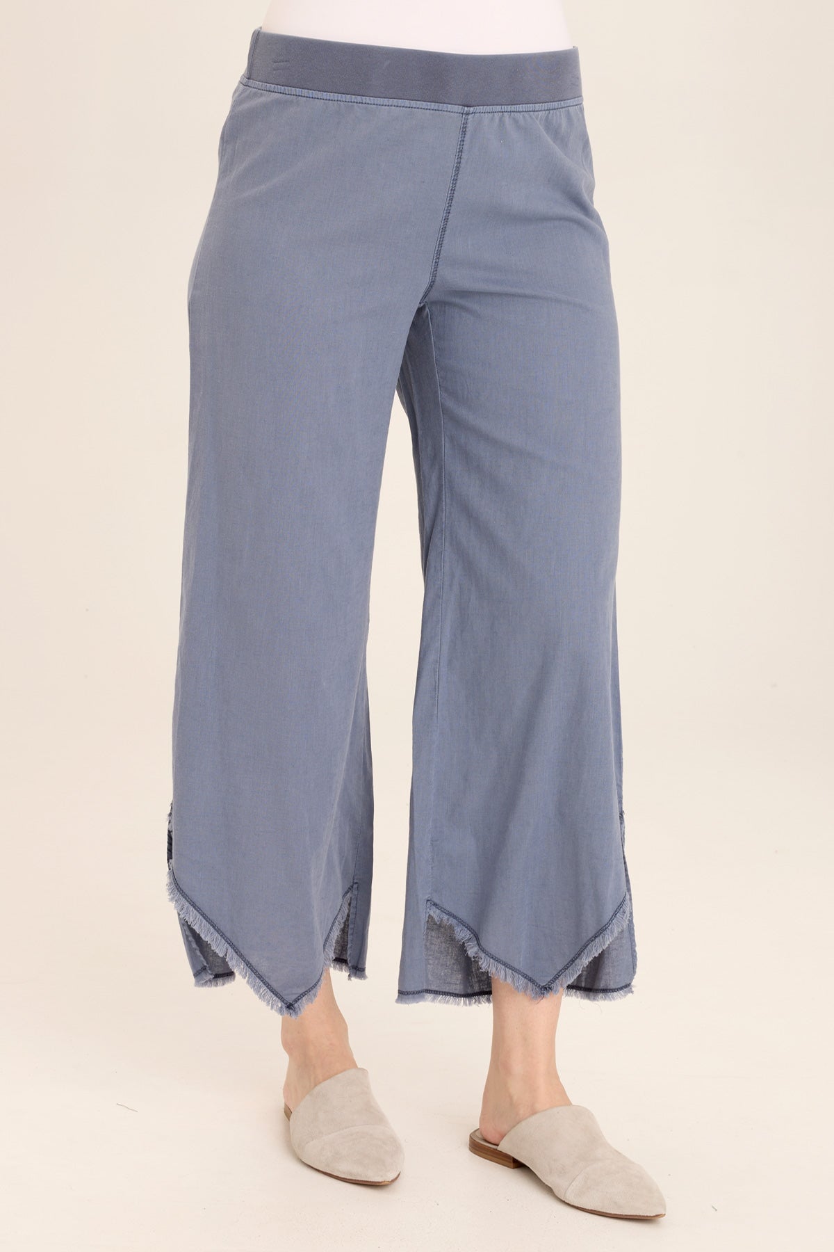 Stylish Astri Asymmetric Wide Leg Pants for Women - Trendy High Waist Flowy Trousers - Perfect for Office, Casual Wear & Special Occasions
