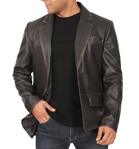 Ruboff - Men Leather Blazer
