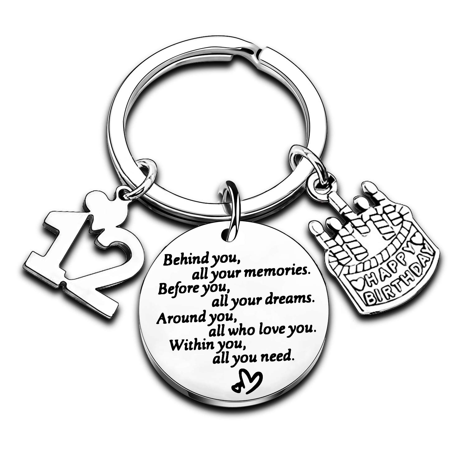 Personalized Birthday Keychain for Women - Inspirational Gift for Mom, Daughter, Sister - Christmas Present Idea - Perfect for Anniversaries, Graduations & Special Occasions