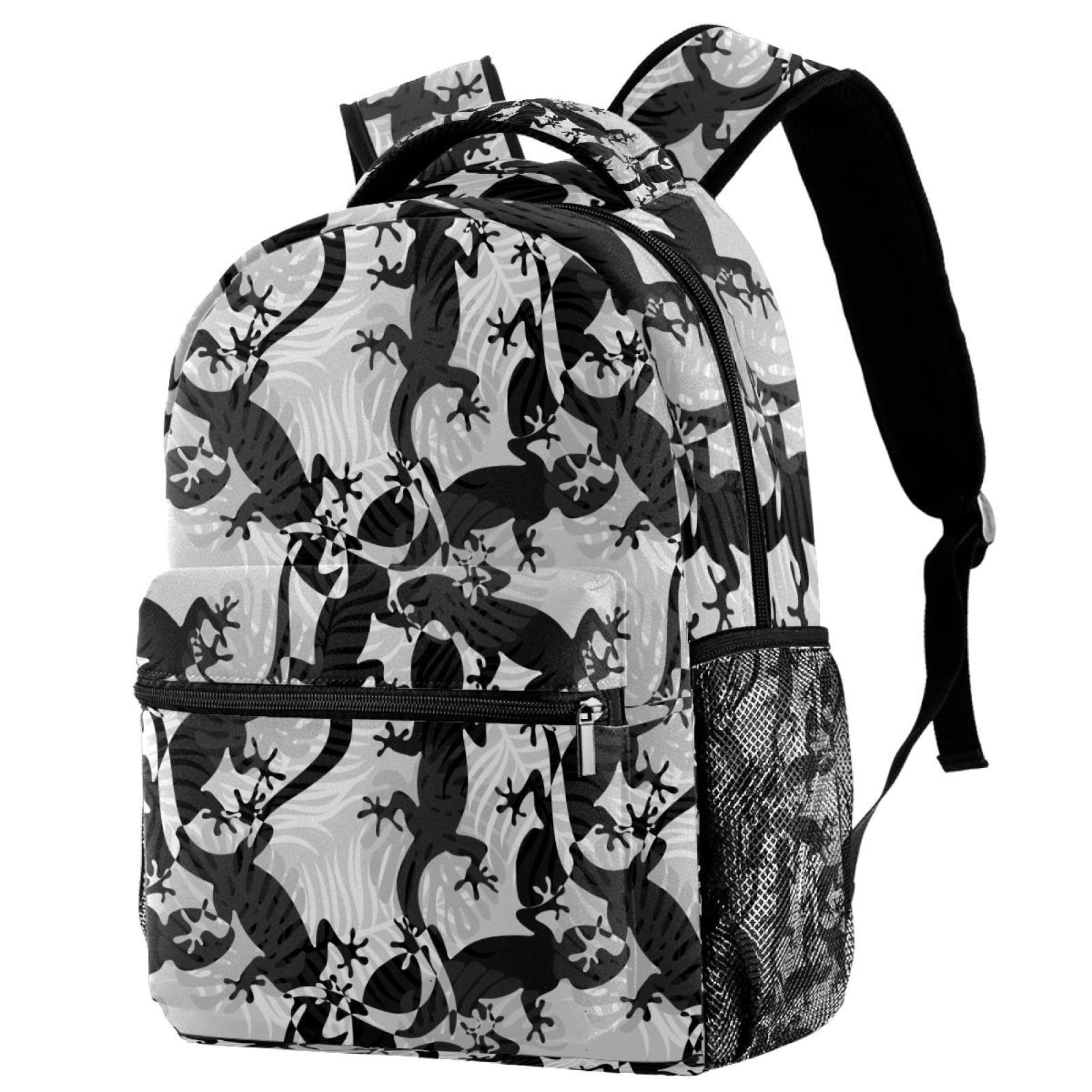Stylish Tropical Lizards Backpack for Girls & Boys - Durable School Backpack for Kids - Perfect for School, Travel & Outdoor Adventures