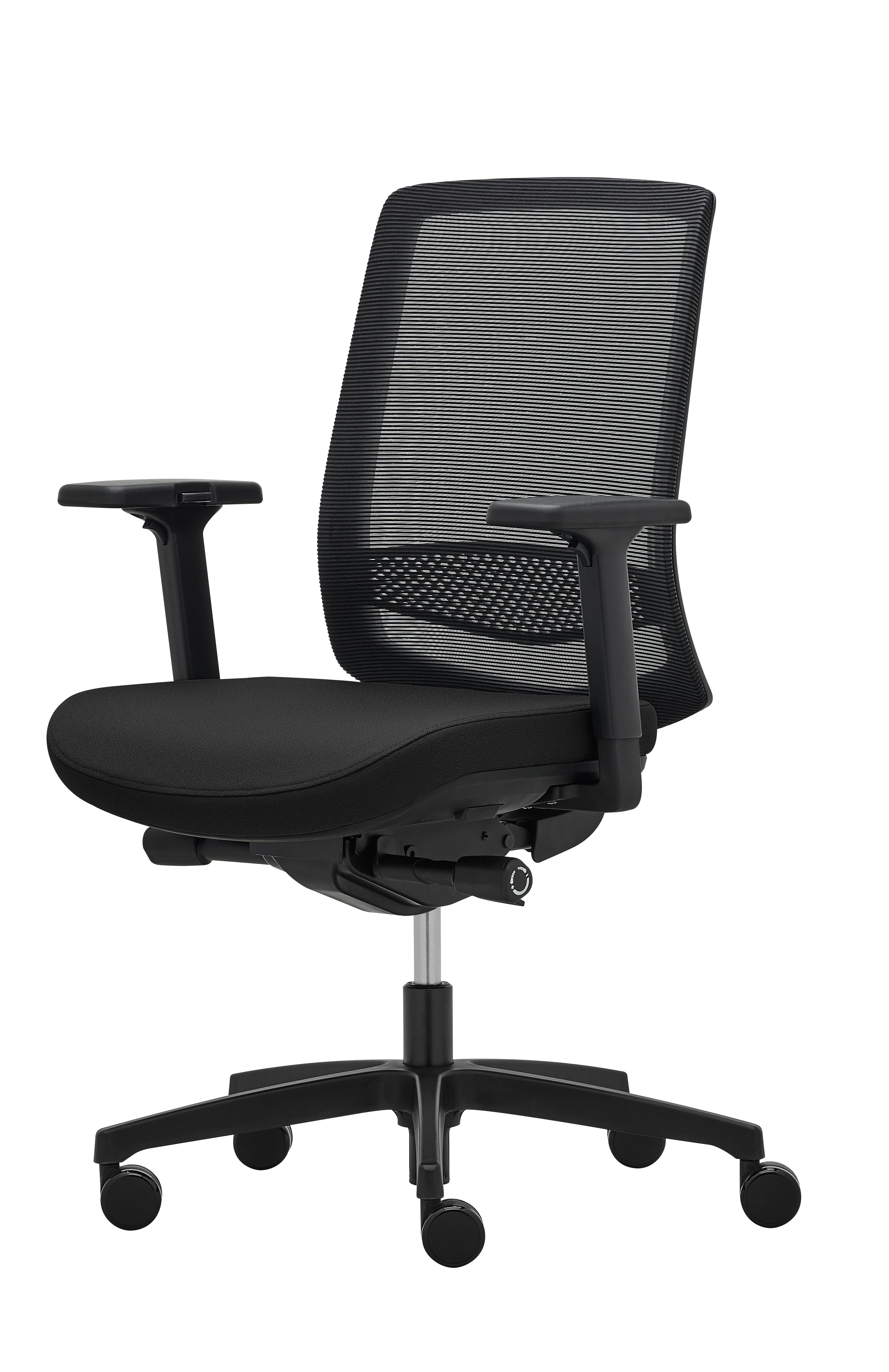 Eurotech ADAPT MID Ergonomic Mesh Office Chair with Mid Back Support - Adjustable Height, Lumbar Support & Breathable Design for Home & Office Workspaces