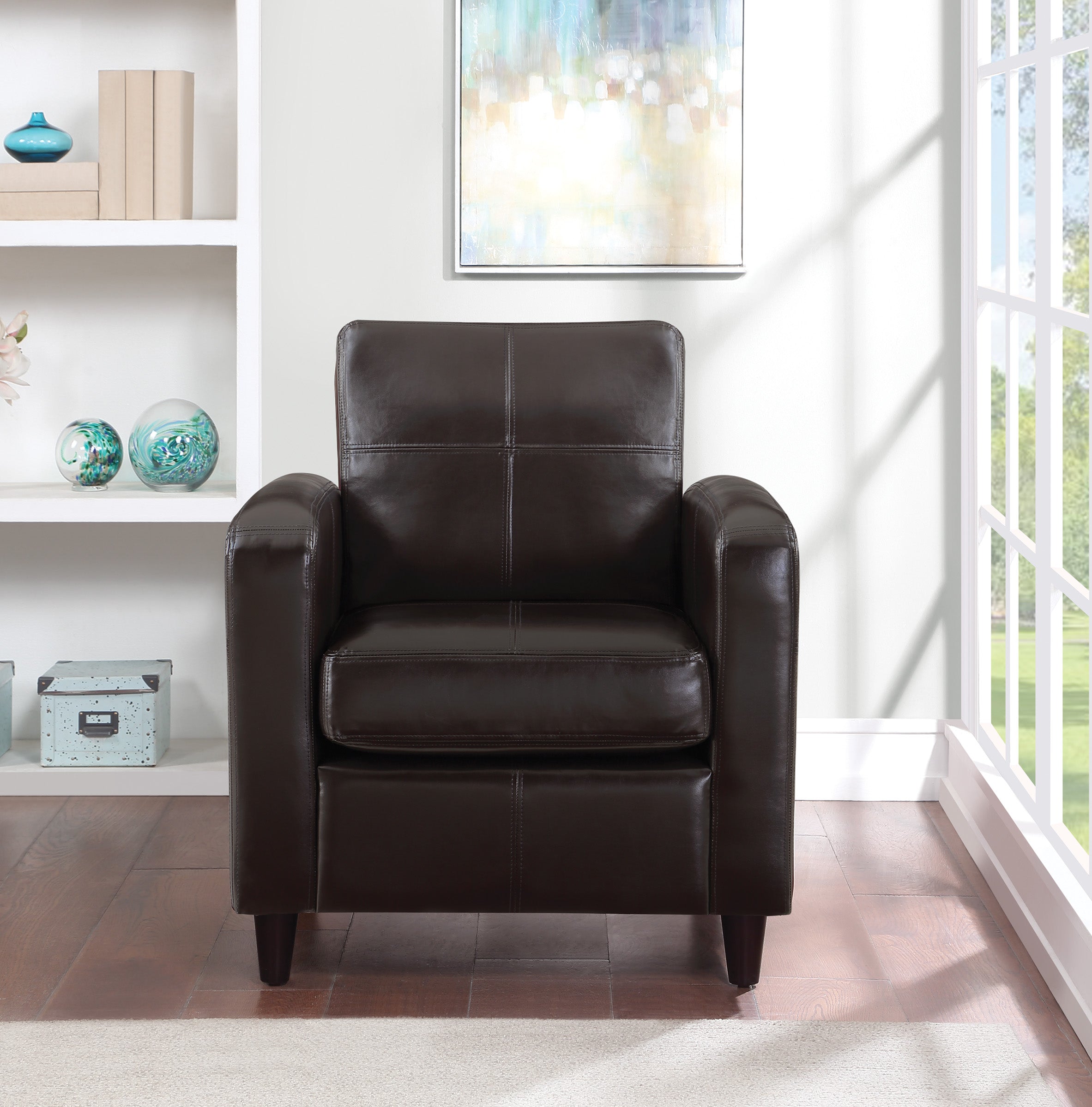 Office Star Ave Six Venus Club Chair [VNS51A] - Modern Ergonomic Office Chair for Home & Business - Perfect for Conference Rooms, Waiting Areas & Executive Offices