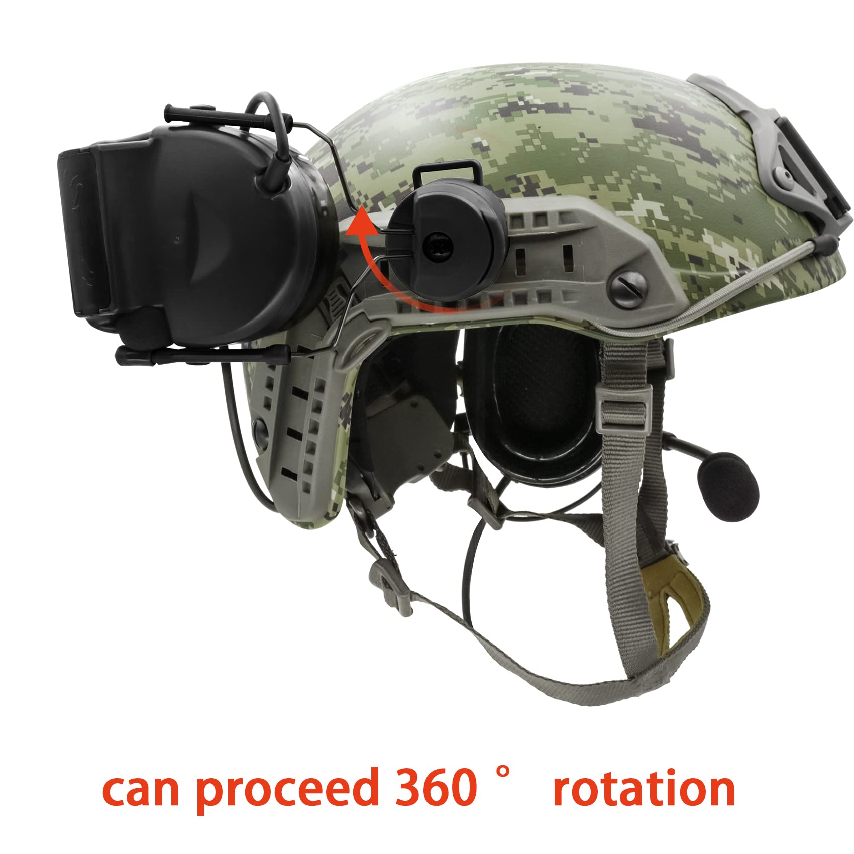 COMTA 2 Tactical Headset with U94 PTT 2pin - Noise Canceling Military Headphones for Airsoft, Hunting & Shooting - Perfect for Outdoor Sports, Tactical Training & Combat Simulation