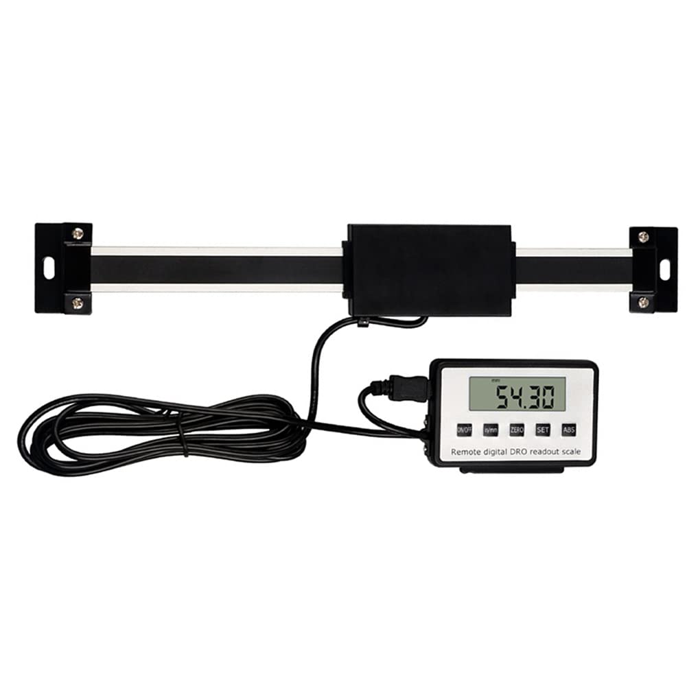 iKsvmsis Digital Readout Linear Scale Kit 0-200mm - Aluminum CNC Machine Tool DRO System with LCD Display - Precision Measuring Instrument for Milling Machines, Lathes & Metalworking (Workshop, Factory, DIY Projects)