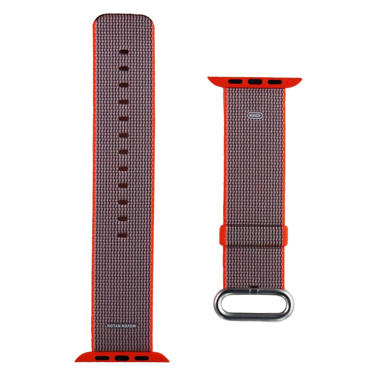 Apple Watch Band 42mm & 44mm - Woven Nylon Sport Loop for Apple Watch Series 1/2/3/4/5/6/SE - Space Orange & Anthracite - Lightweight & Breathable for Running, Workouts & Everyday Wear