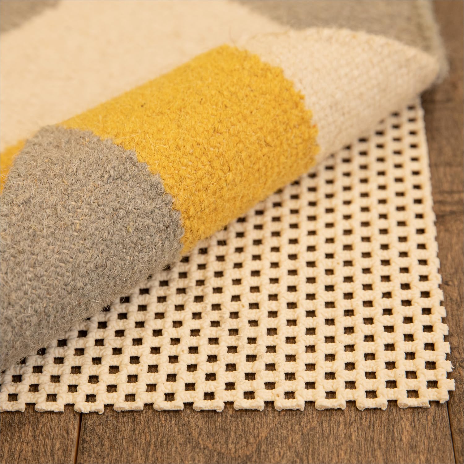 Grip-it Premium Non-Slip Rug Pad for Hardwood Floors - Extra Cushioned Natural Rug Pad 9x12 ft - Perfect for Area Rugs & Runner Rugs in Living Room, Bedroom & Office