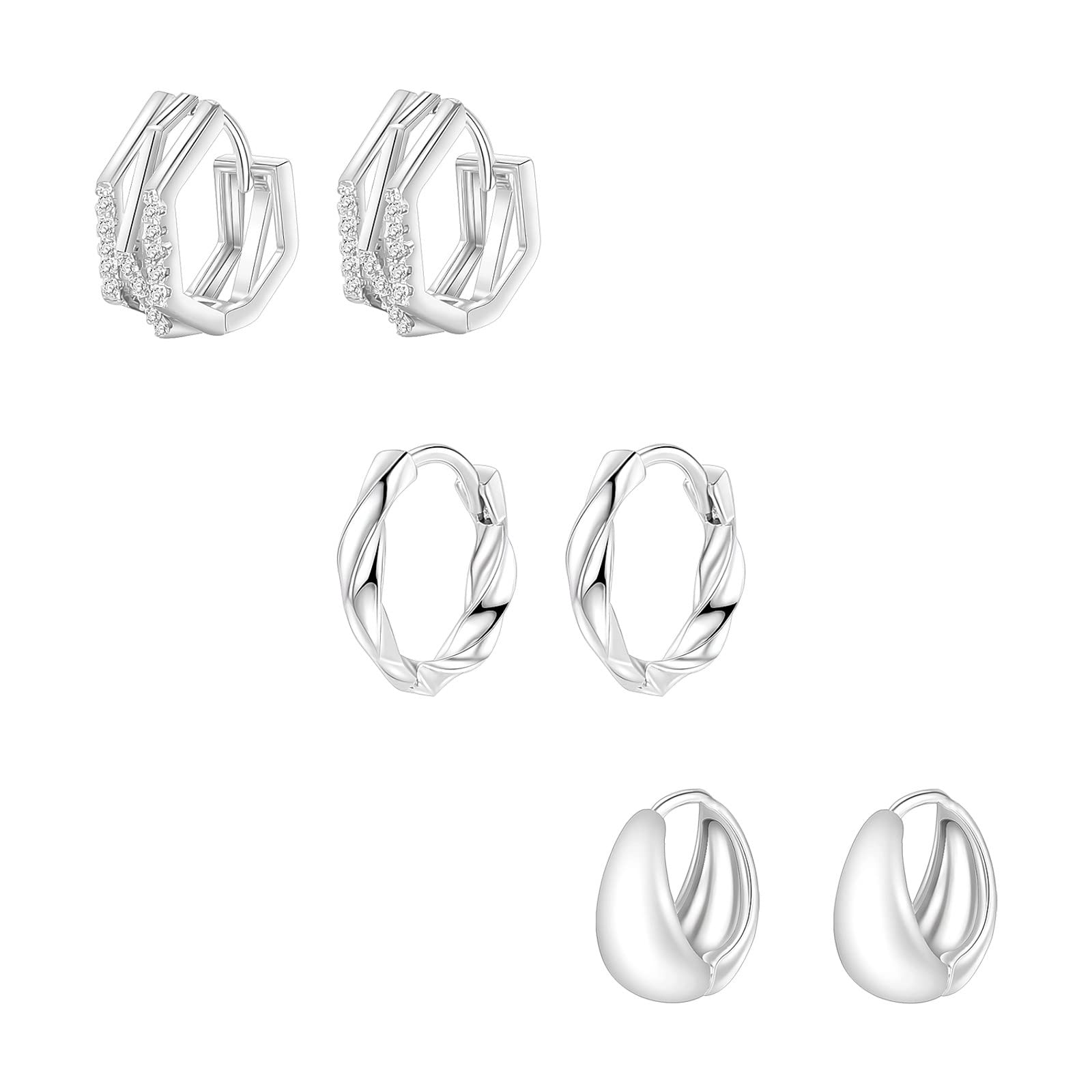 Frosted Flower Round Simple Stud Earrings - Gold Jewelry Set for Women | Elegant & Minimalist Everyday Wear for Office, Date & Special Occasions