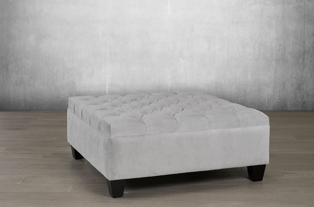 Handmade Customizable Leah Ottoman - Premium Canadian Craftsmanship for Living Room, Bedroom & Home Decor