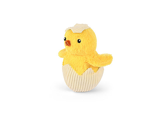 P.L.A.Y. Hippity Hoppity Squeaky Plush Dog Toy - Cute Chick Design for Small & Medium Dogs - Perfect for Playtime, Training & Cuddling