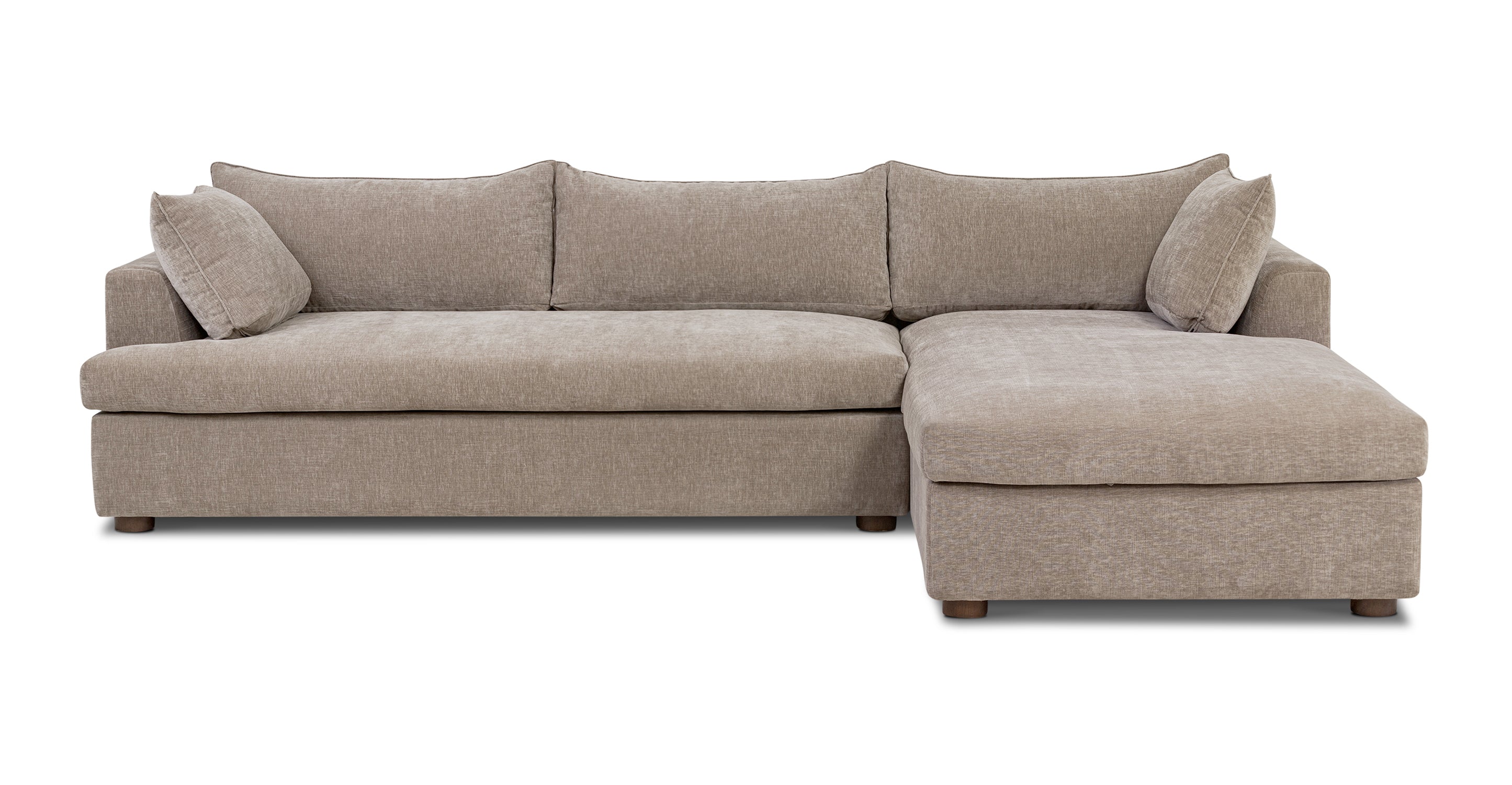 Milo Right Facing Sectional Sofa with Storage | Modern L-Shaped Couch for Living Room | Perfect for Small Spaces & Family Gatherings