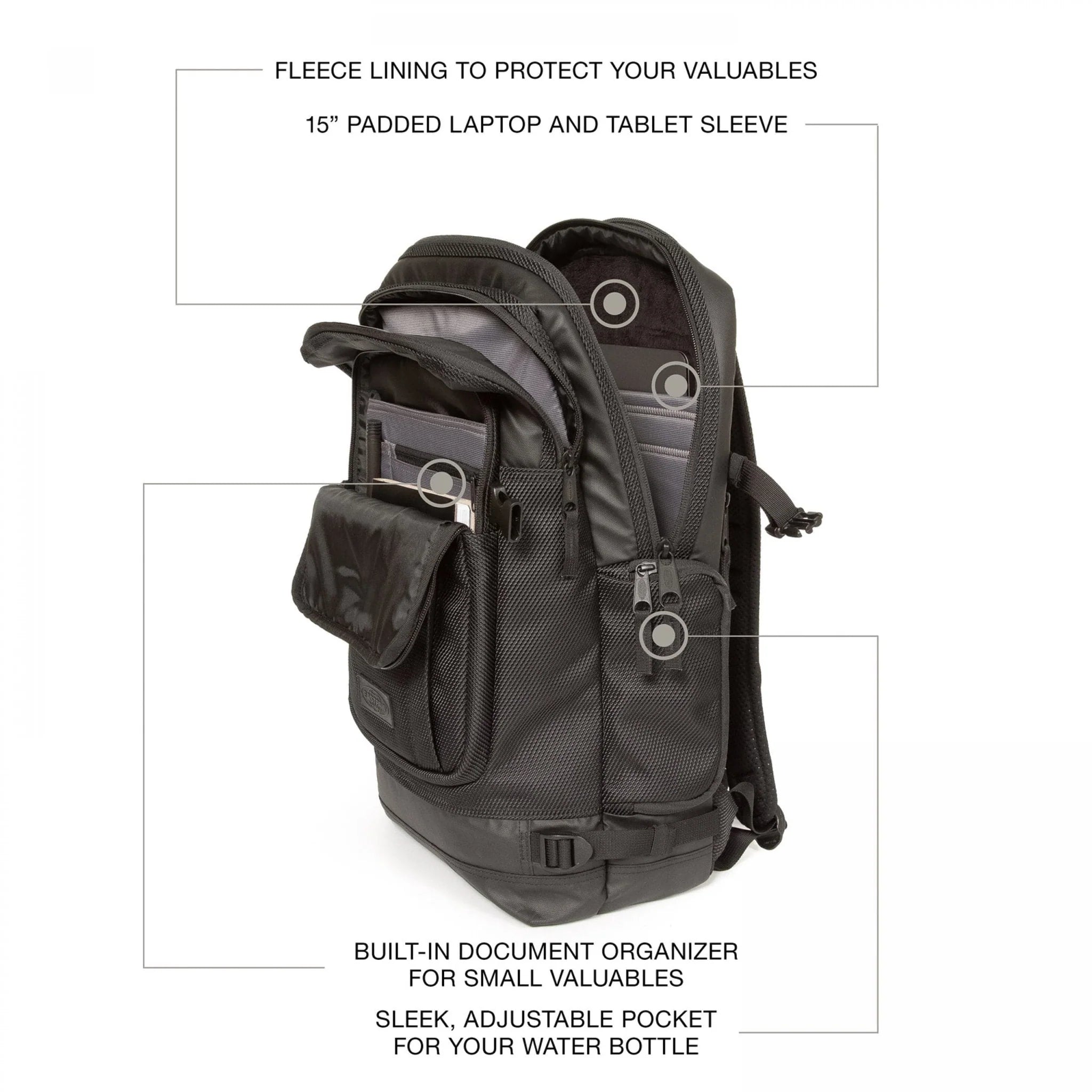 Eastpak Tecum L CNNCT Backpack - Lightweight Laptop Backpack for School, Travel & Work - Durable Water-Resistant Coat for Everyday Use