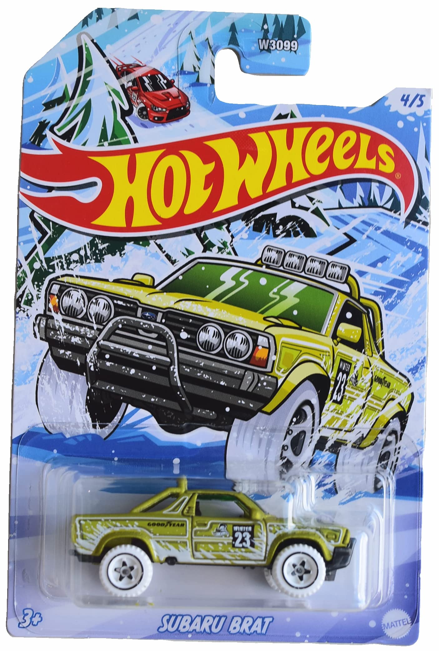 Hot Wheels Subaru Brat Die-Cast Car - 2023 Holiday Edition 1:64 Scale Toy Vehicle for Kids & Collectors - Perfect for Playtime, Gifts & Display