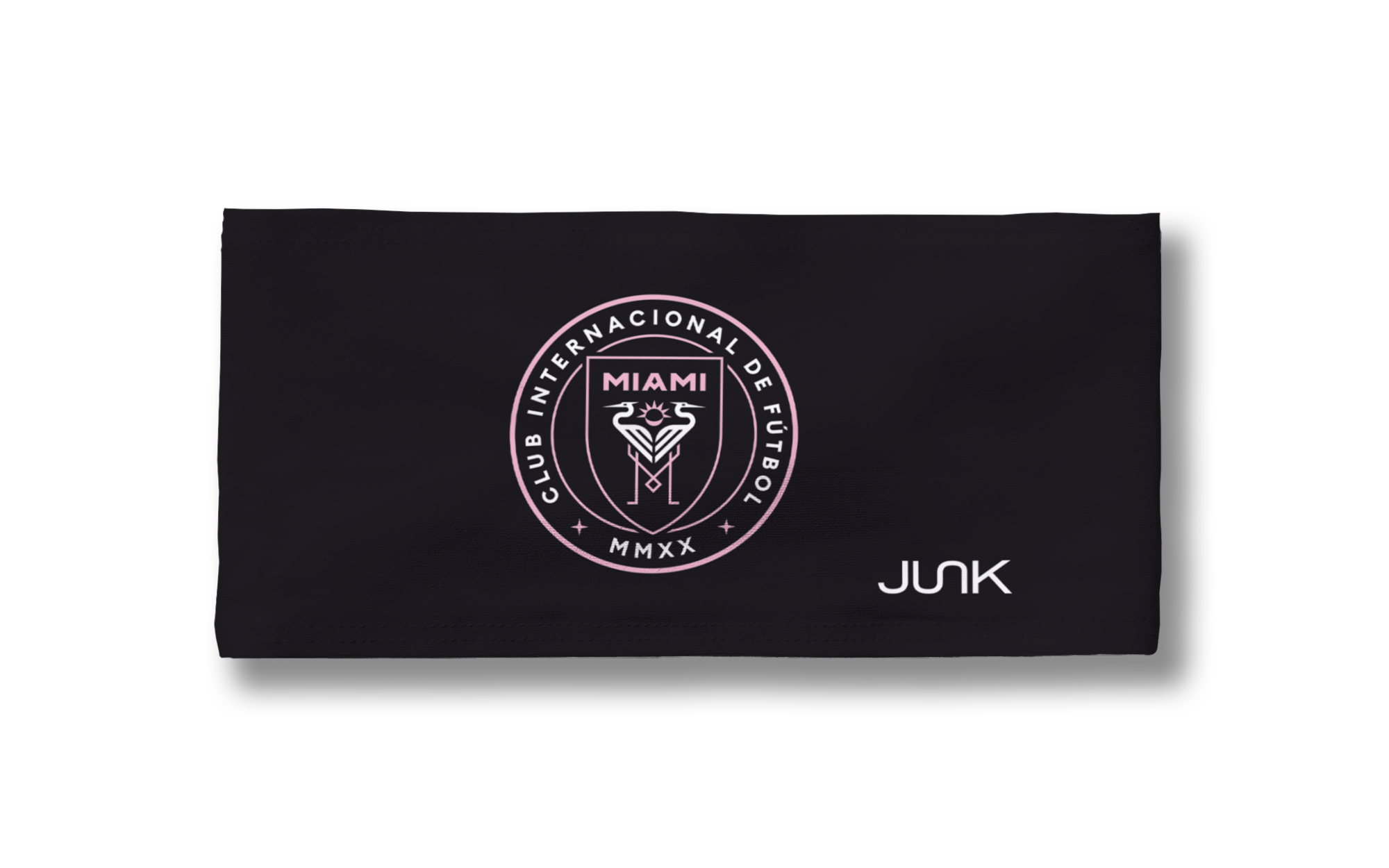 Inter Miami CF Logo Black Big Bang Lite Headband - Moisture Wicking Sports Headband for Running, Soccer, Basketball & Workouts