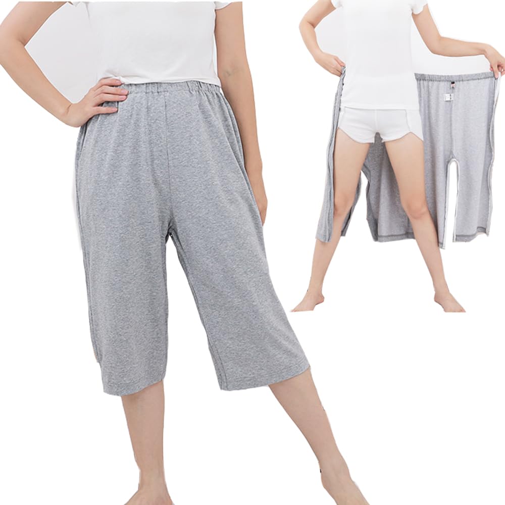 Unisex Fracture Pants with Full-Length Zippers - Easy Open Medical Pants for Bedridden Patients & Disabled Adults | Comfortable Post-Surgery & Home Care Clothing