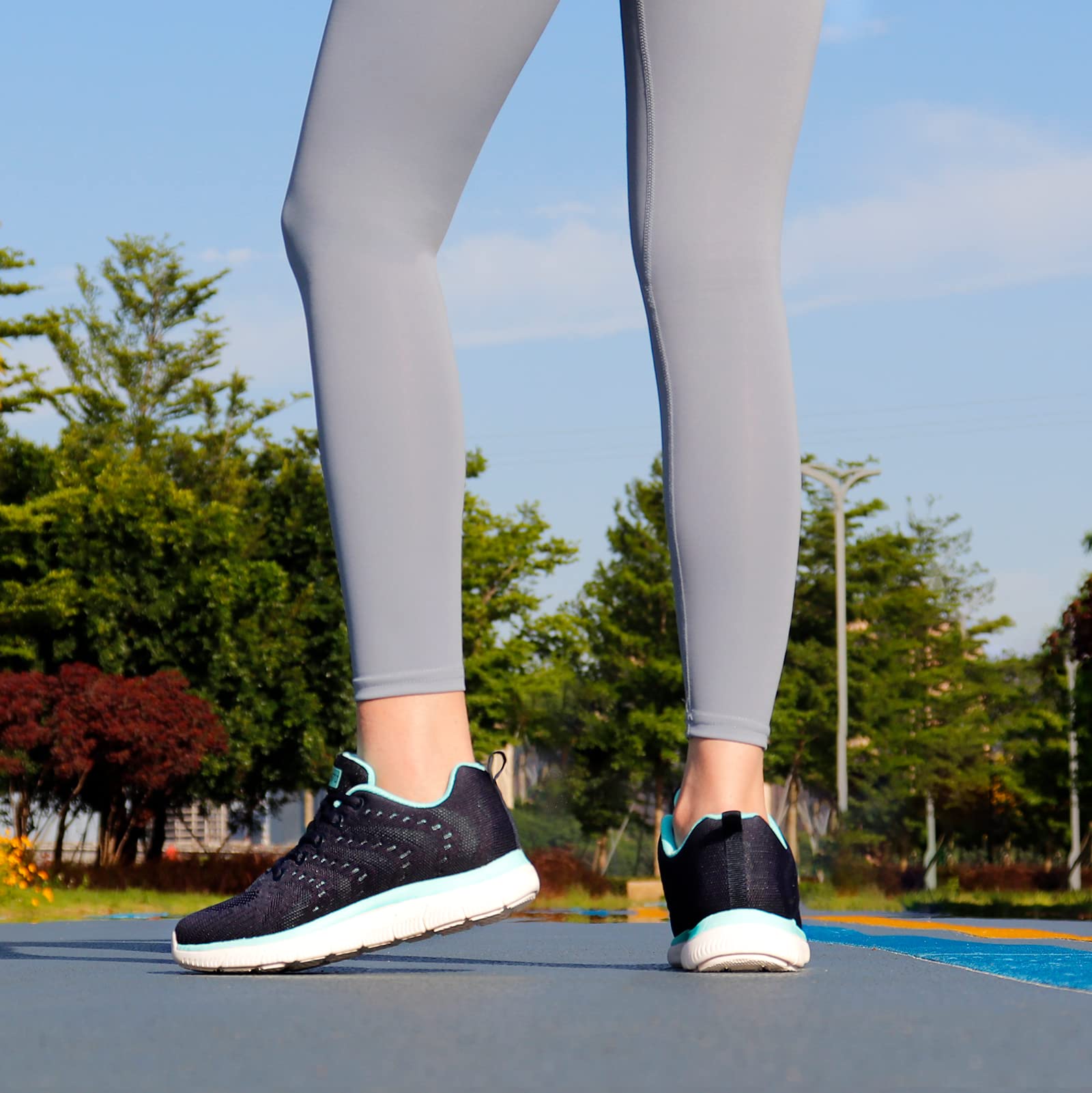 STQ Women's Lightweight Tennis Shoes - Comfortable Walking & Athletic Sneakers for Gym, Workout, Cross Training - Perfect for Running, Fitness & Casual Wear