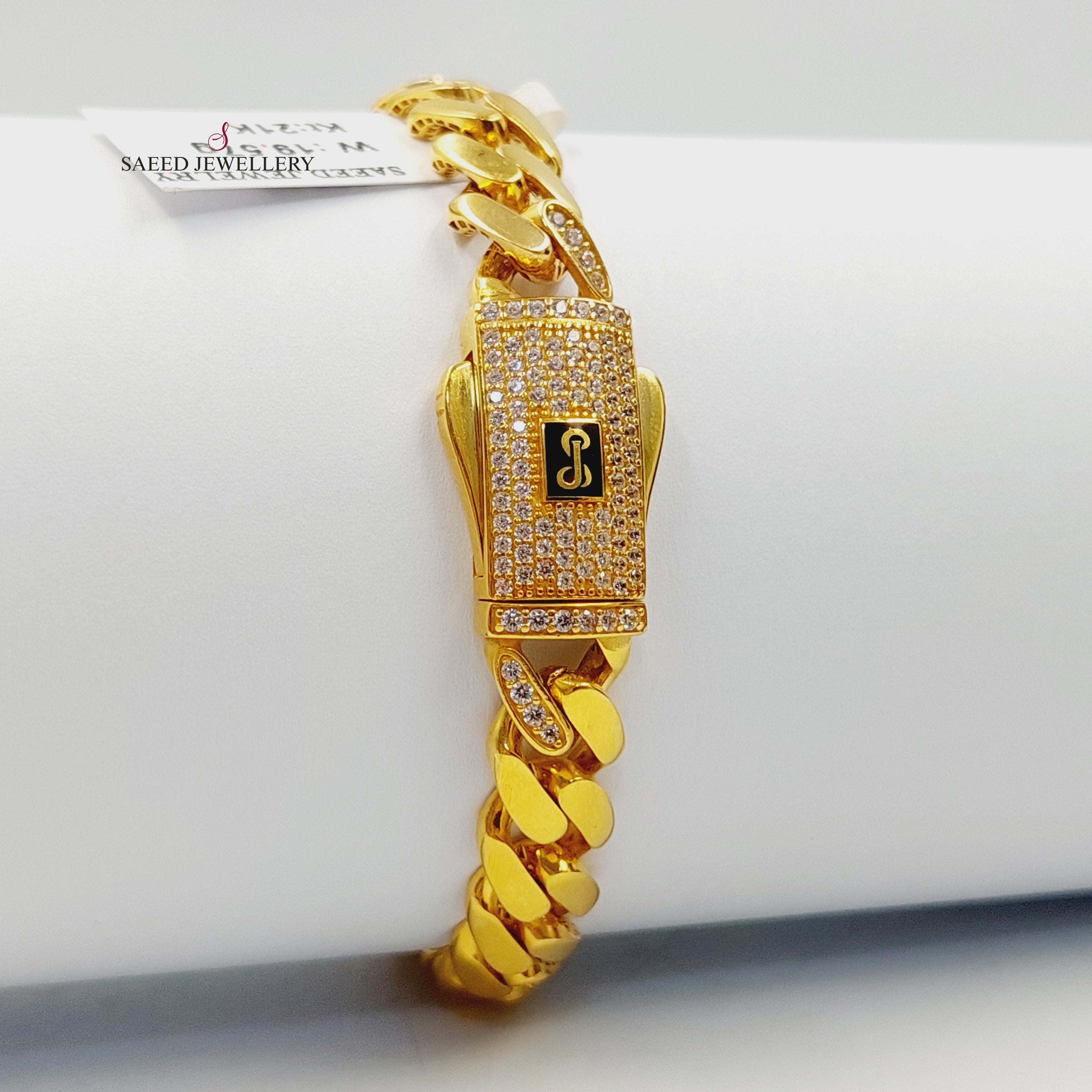 Luxury Cuban Link Bracelet for Men - 14K Gold Plated Hip Hop Jewelry - Perfect for Gifts, Parties & Special Occasions