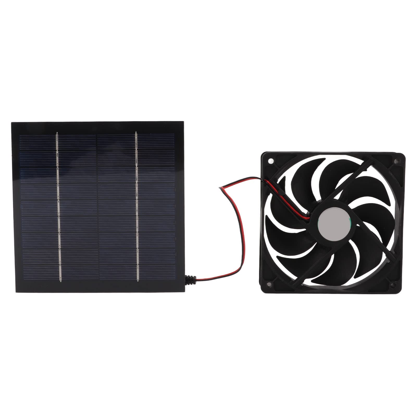 10W Solar Powered Ventilation Fan Kit - Waterproof Solar Panel Exhaust Fan for RV, Yacht, Greenhouse, Pet House & Chicken Coop | Energy Efficient Cooling Solution for Outdoor Spaces