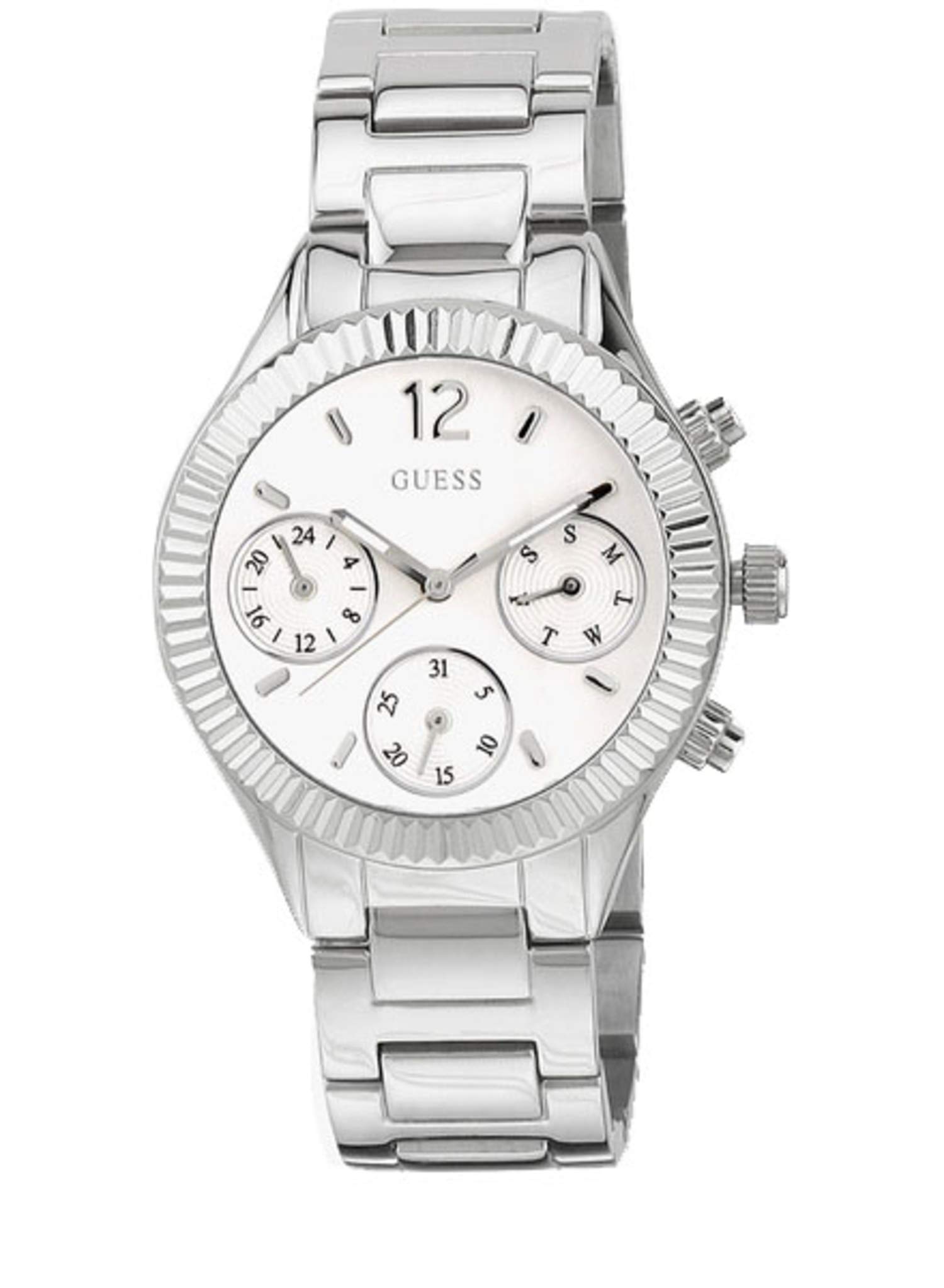 Authentic GUESS Riviera Women's Multifunction Watch W0323L1 - Elegant Timepiece for Work, Date Night & Special Occasions