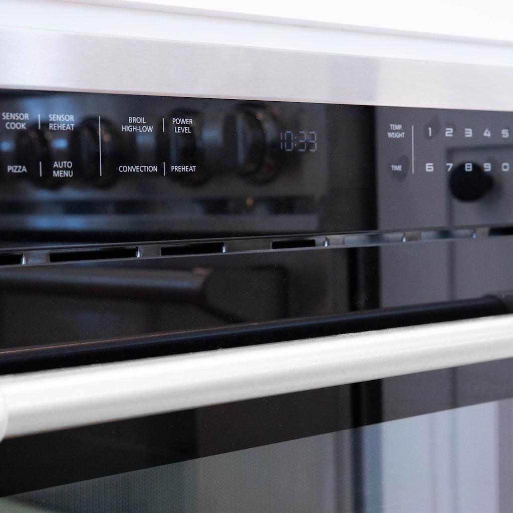 ZLINE 24 Inch Stainless Steel Built-In Convection Microwave Oven with Speed & Sensor Cooking - Perfect for Modern Kitchens, Fast Meals & Smart Cooking (MWO 24)