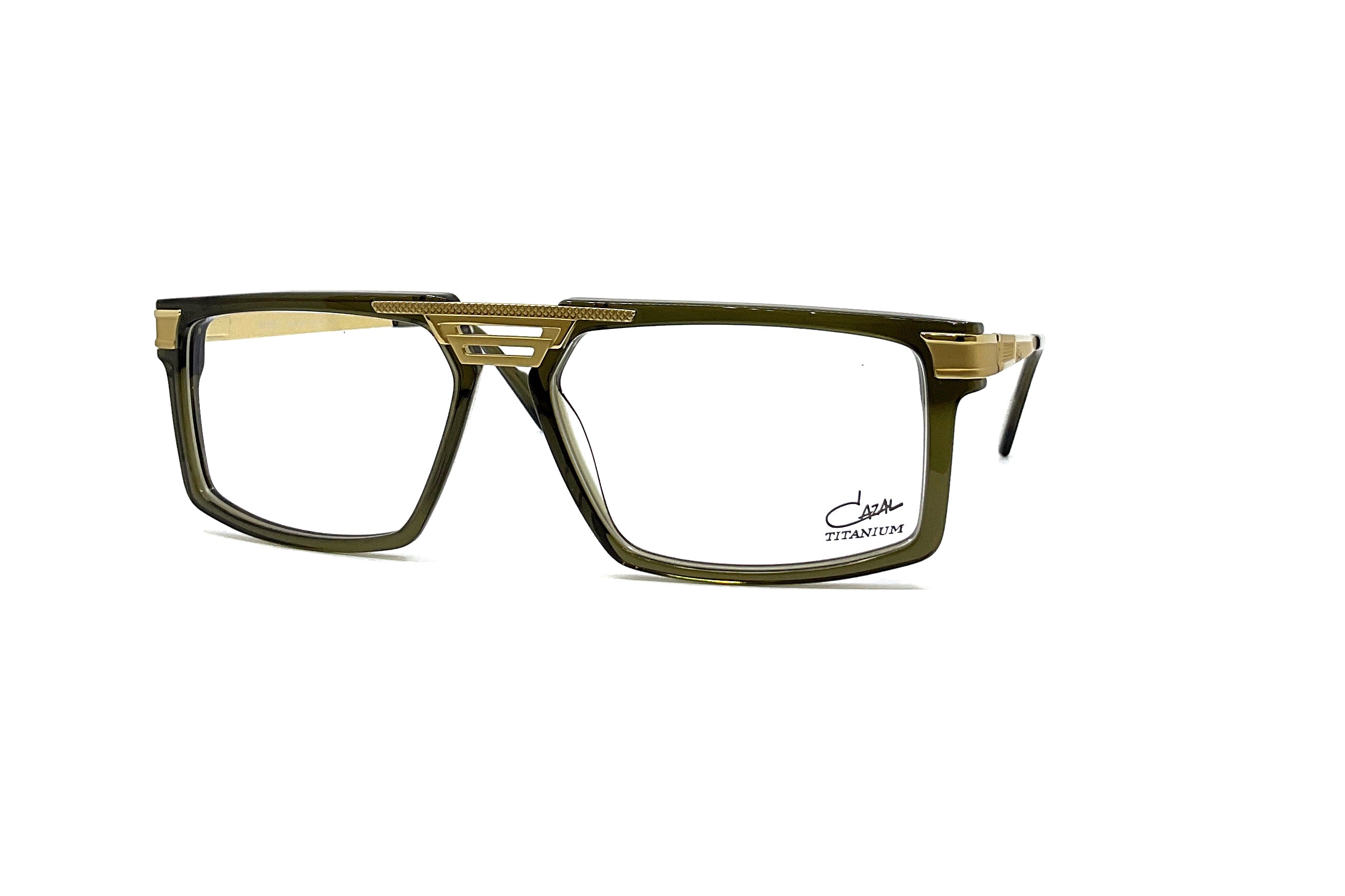 Cazal 6031 Sunglasses - Dark Green & Gold Frame - Retro Style for Men & Women - Perfect for Outdoor Activities & Fashion Statements